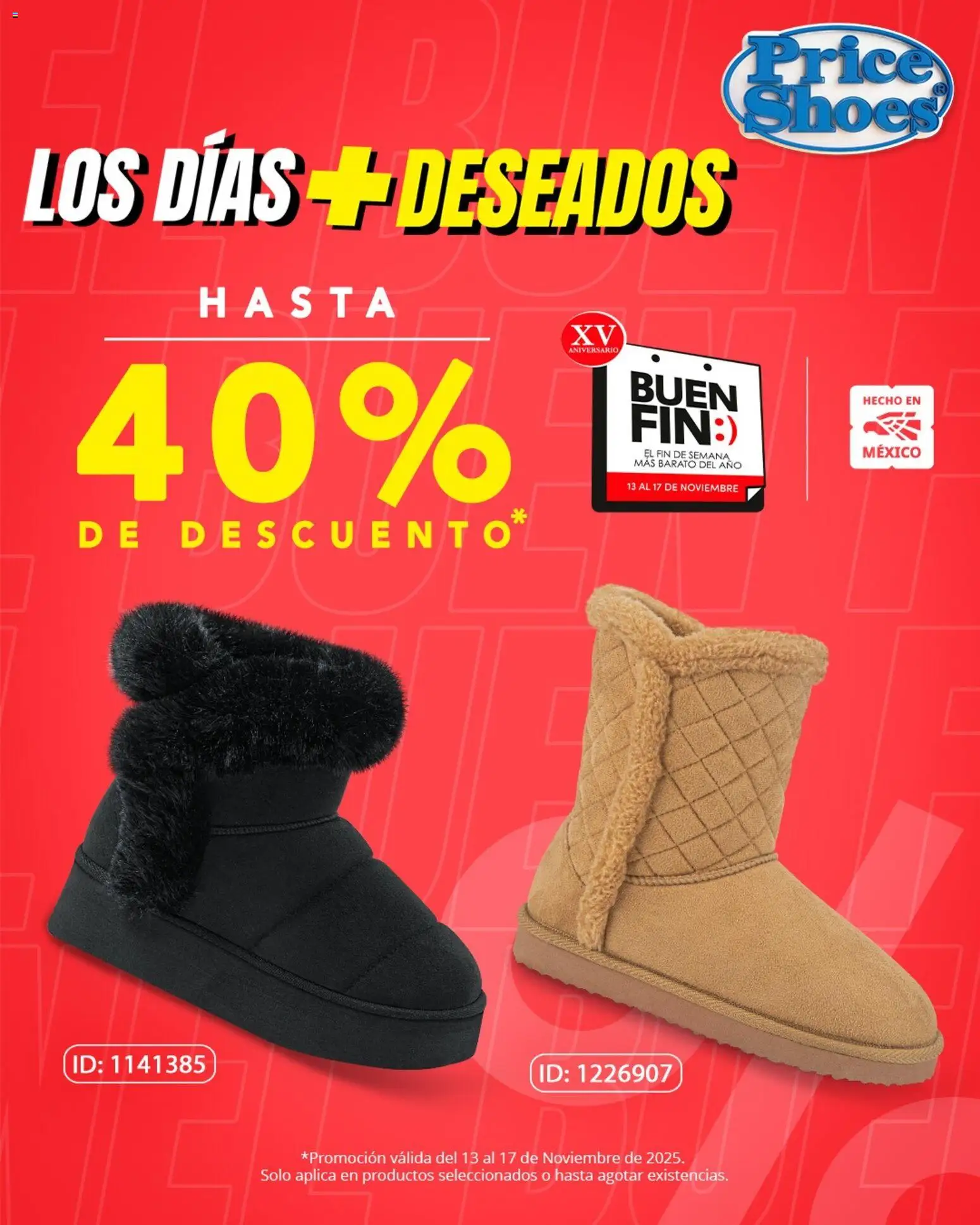 Nuevas ofertas de Price Shoes válidas en toda la República Mexicana desde el 13.11.2025. ¡Encuentra las mejores ofertas en Price Shoes Buen Fin ! | Página: 3