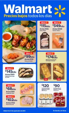 Vista previa de Walmart - Folleto Precios Bajos, nuevo folleto de la tienda, válido en México a partir del 19.09.2025