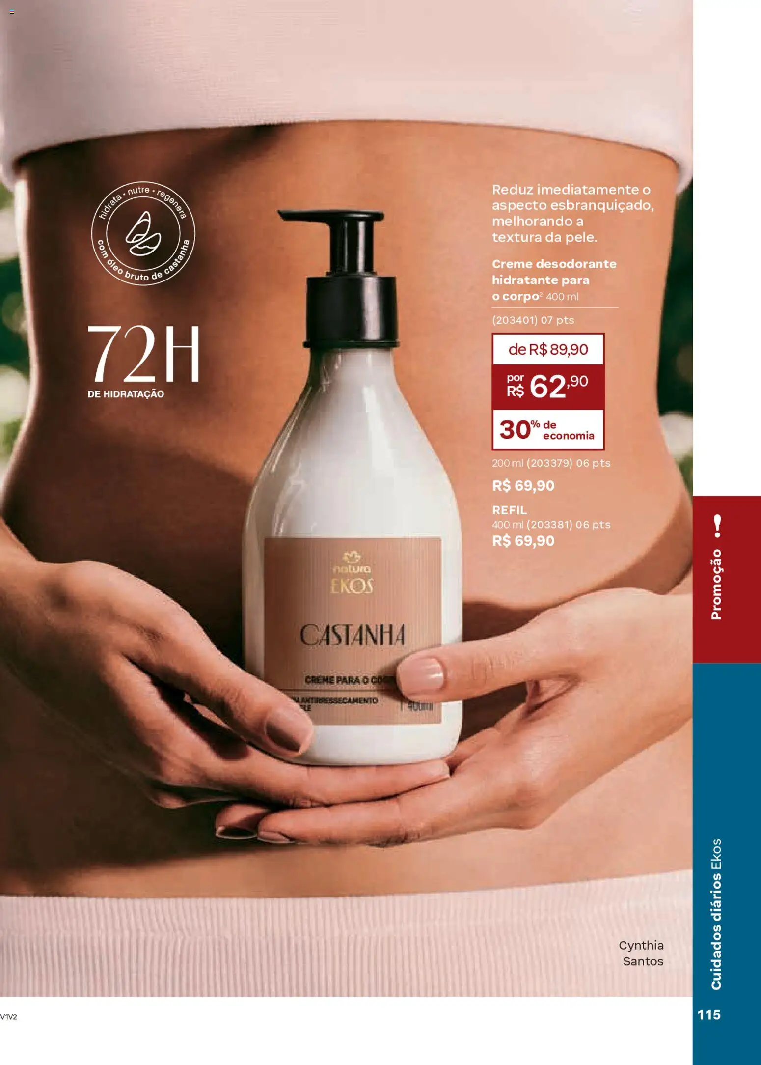 Natura Folheto - válido de 04.02.2026 | Página: 115 | Produtos: Desodorante, Óleo, Creme