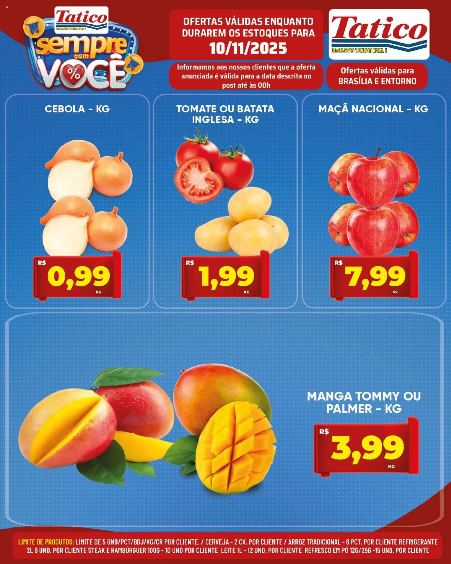 Tatico Folheto - válido de 10.11.2025 | Página: 14 | Produtos: Cebola, Arroz, Hambúrguer, Batata