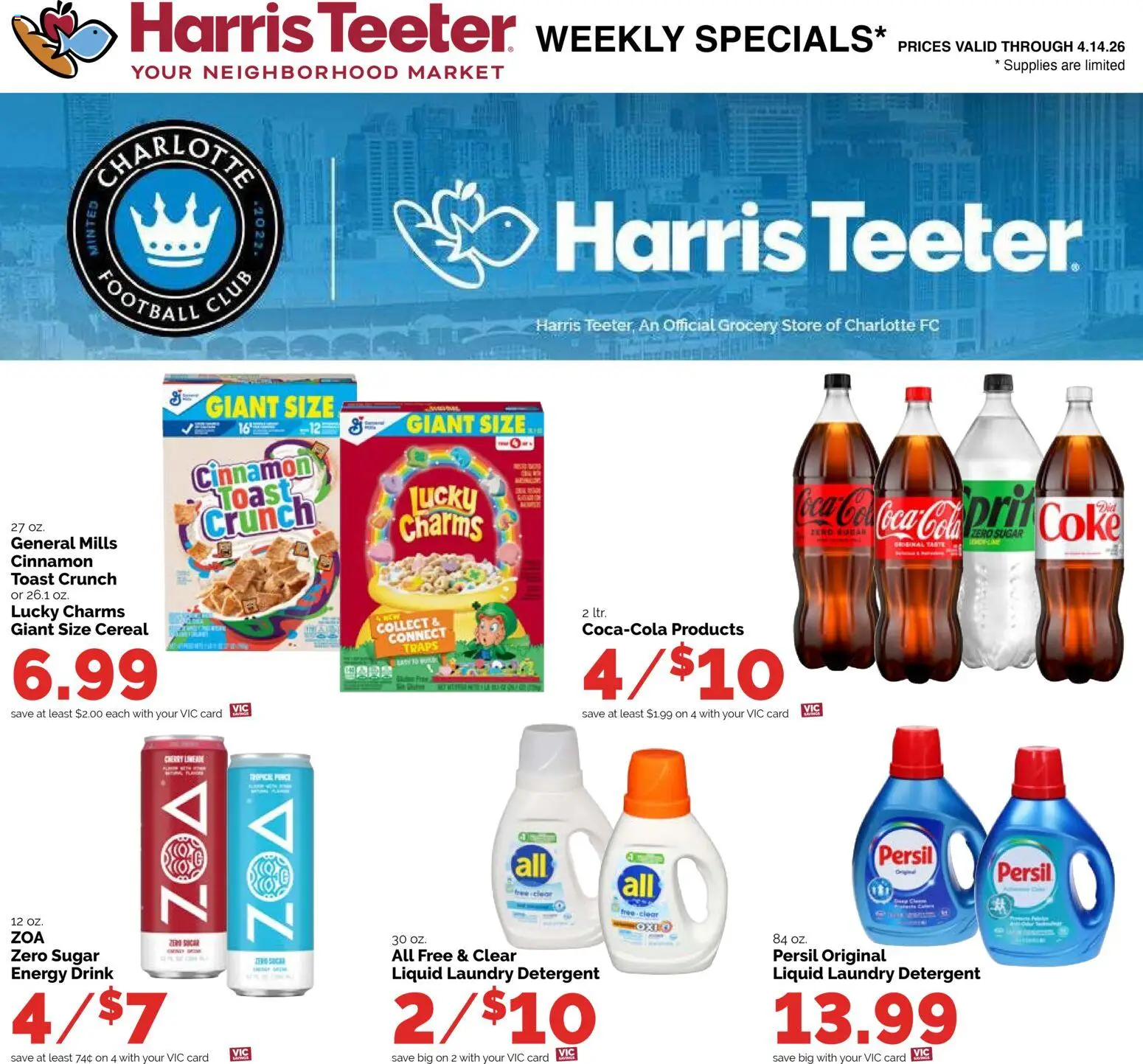 Harris Teeter Weekly Ad - NC - valid from 08.04.2026 | Page: 12 | Products: Detergent, Sugar