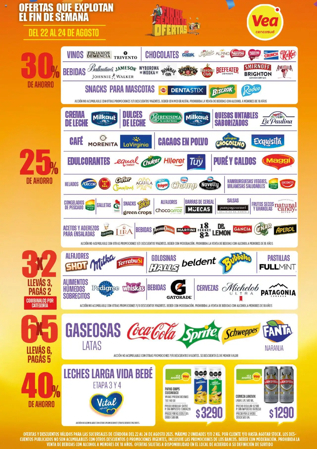 Vea - Ofertas | Córdoba │ válido desde el 22.08.2025 | Página: 4 | Productos: Crema de leche, Gin, Café, Crema