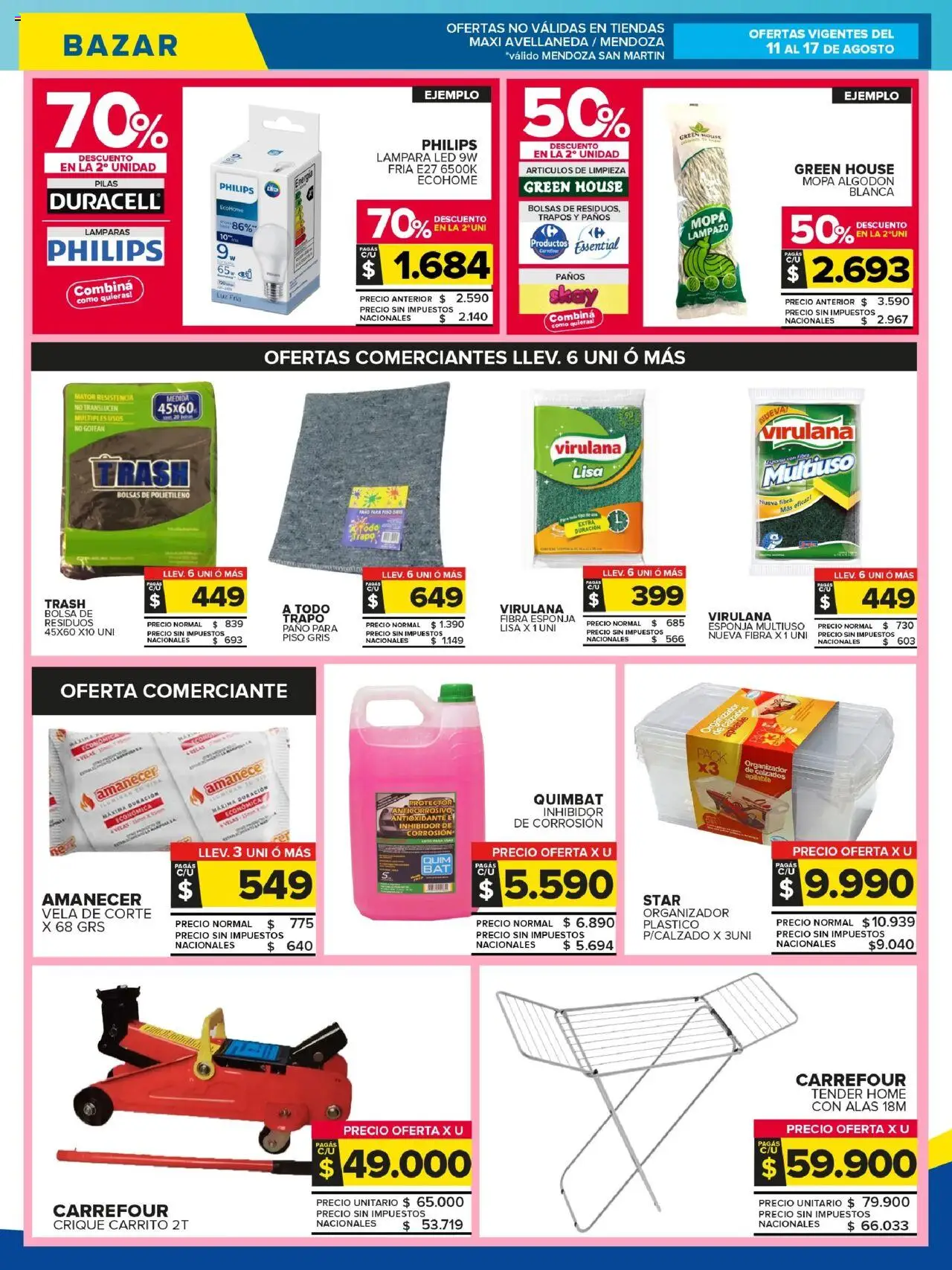 Carrefour Maxi catálogo │ válido desde el 11.08.2025 | Página: 25 | Productos: Bolsa, Mopa, Lámpara, Lampazo