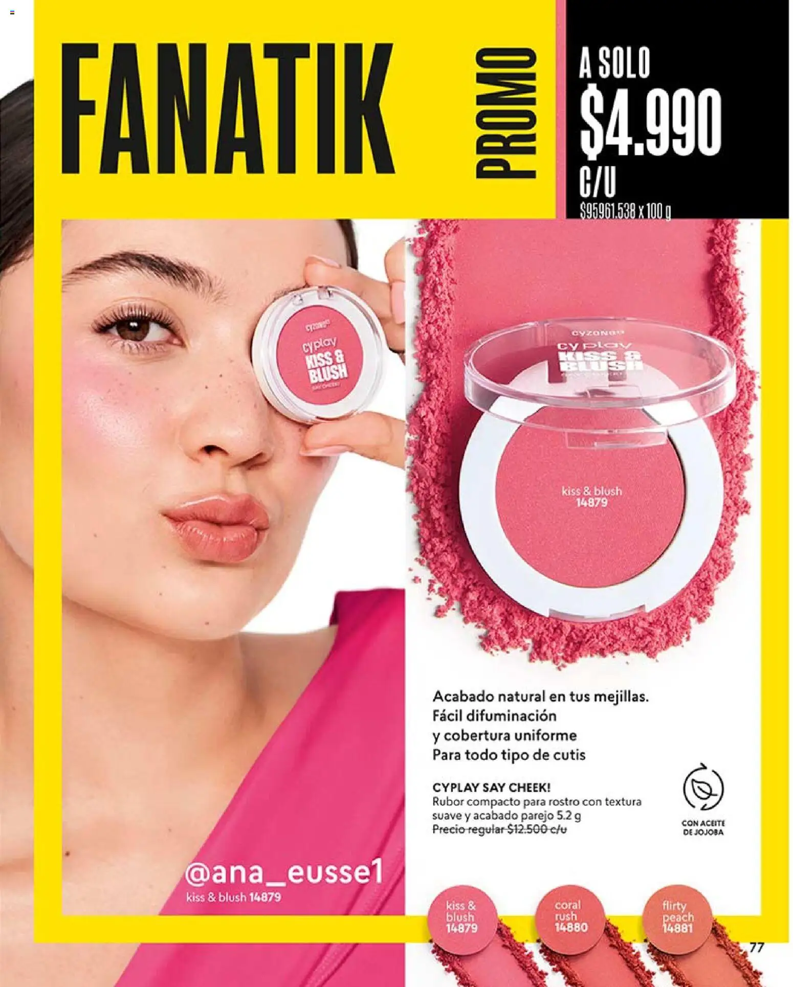 Catálogo CyZone Campaña 7 │ válido desde el 18.04.2026 | Página: 89 | Productos: Aceite, Rubor