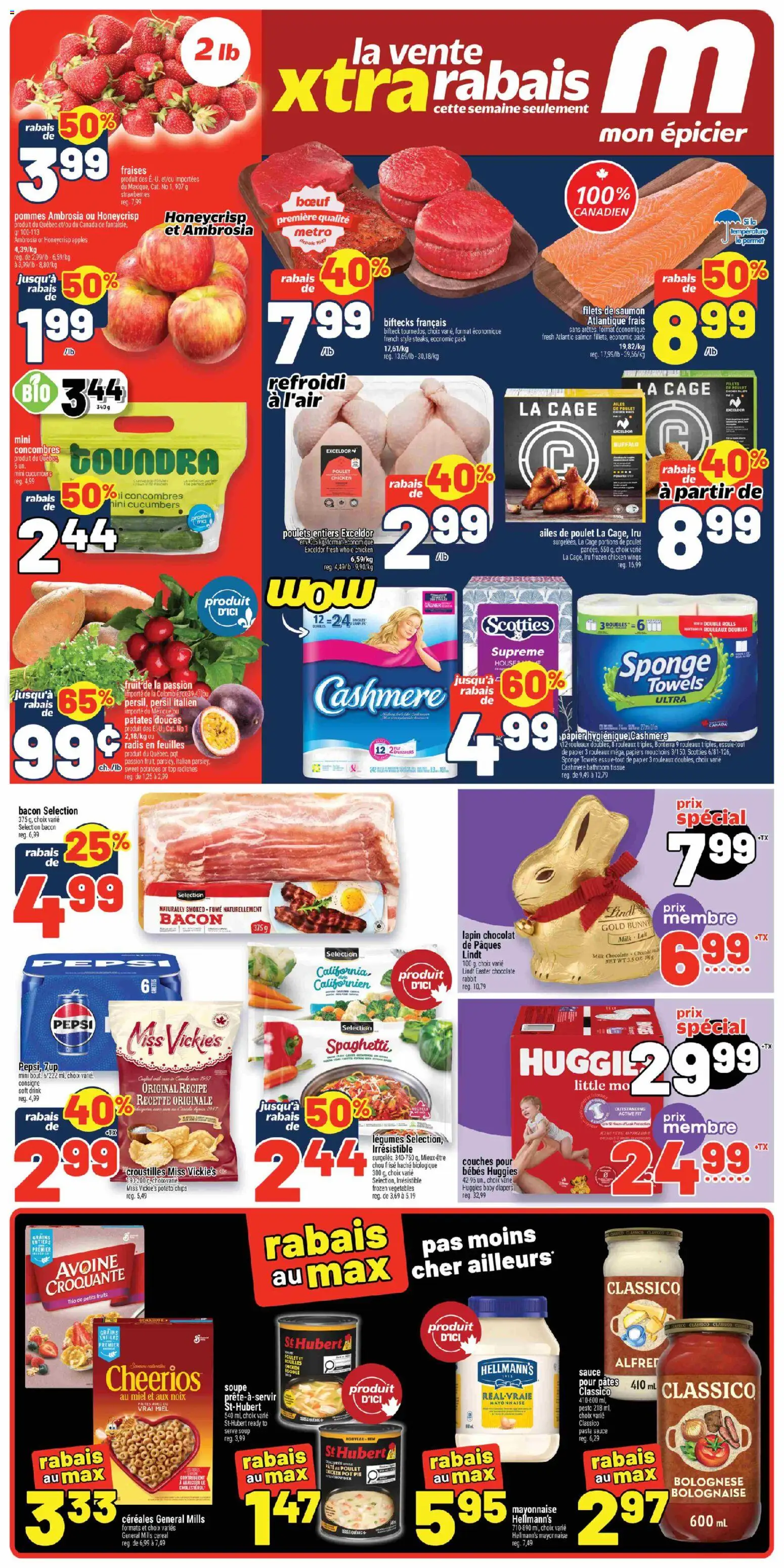 Metro flyer valid from 12.03.2026 | Page: 1 | Products: Strawberries, Chicken wings, Milk, Apples