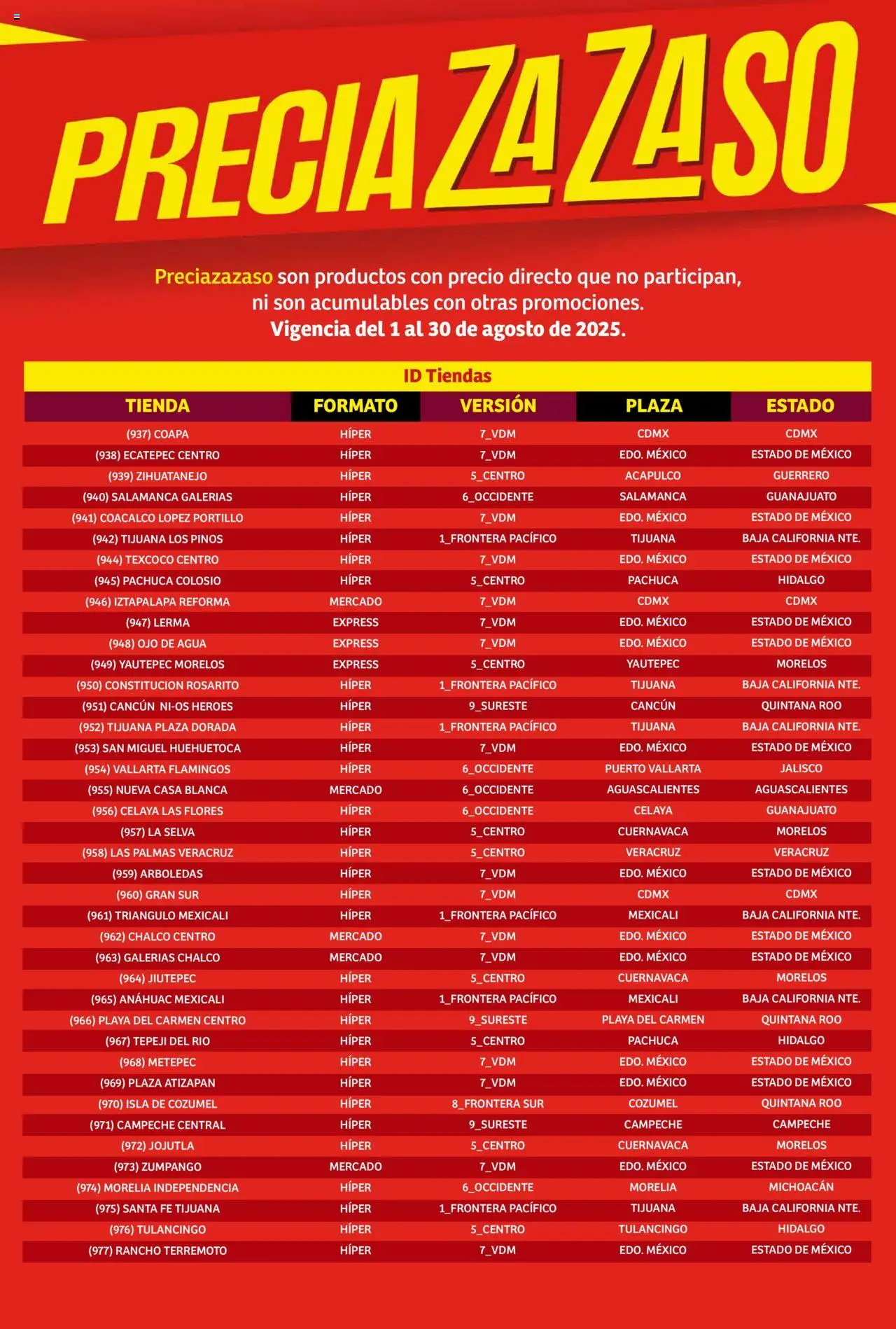 Nuevas ofertas de Soriana válidas en toda la República Mexicana desde el 01.08.2025. ¡Encuentra las mejores ofertas en Soriana - Catálogo Preciazazaso Mercado Nacional! | Página: 266 | Productos: Agua