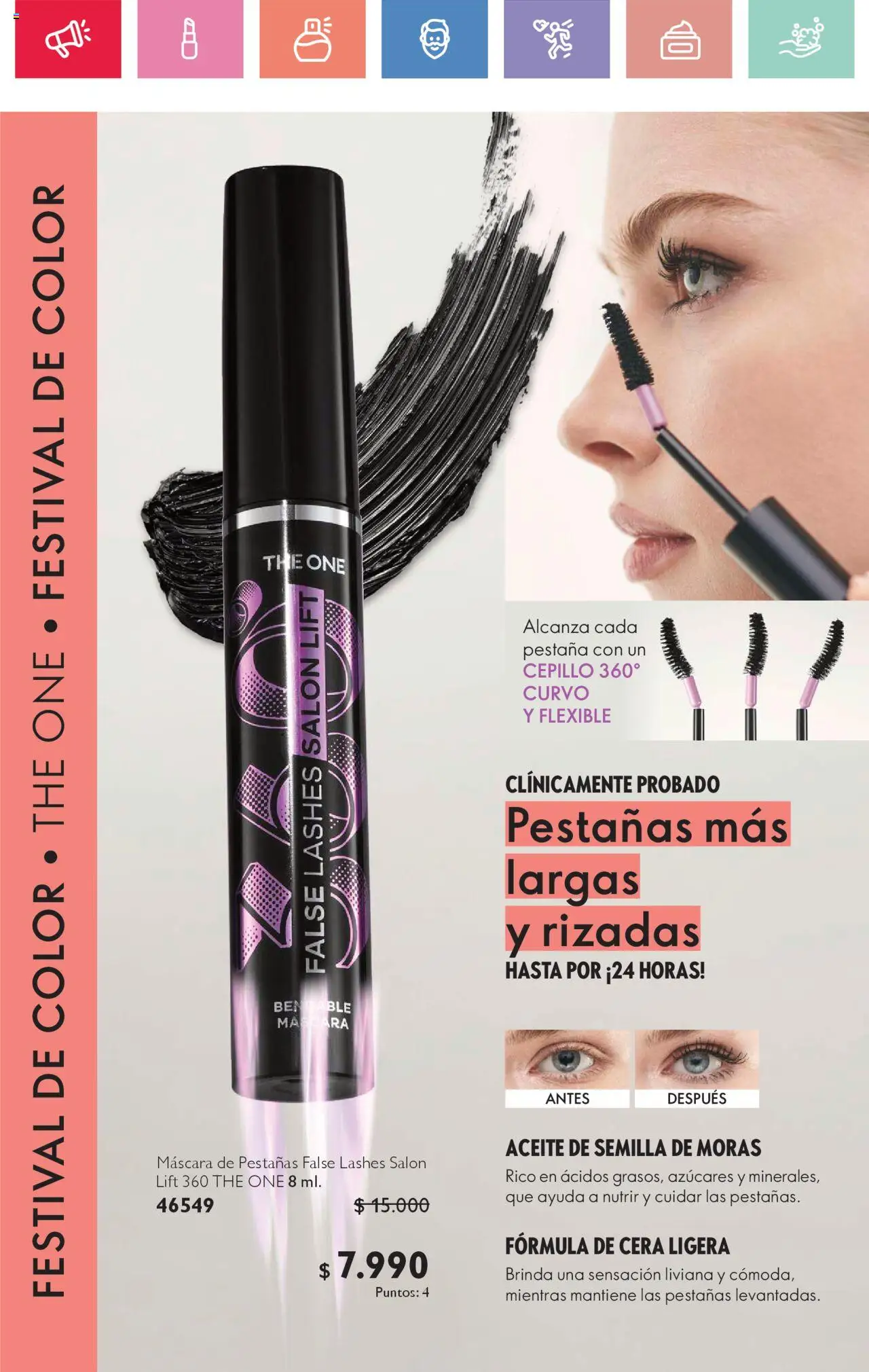 Oriflame catálogo │ válido desde el 21.06.2025 | Página: 18 | Productos: Cera, Flexible, Cepillo, Máscara