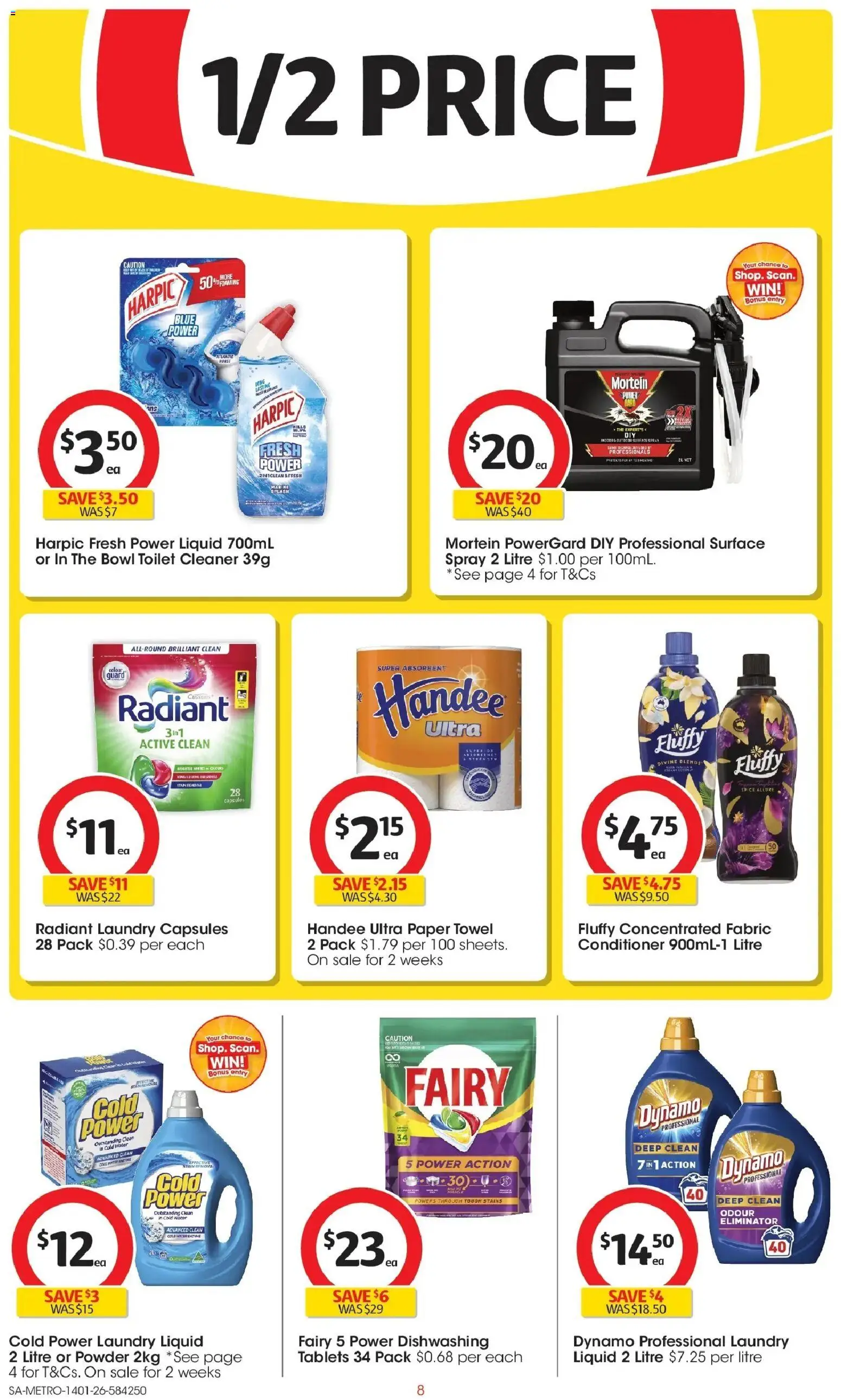 Coles catalogue - valid from 14.01.2026 | Page: 8 | Products: Toilet, Powder, Laundry, Tablets