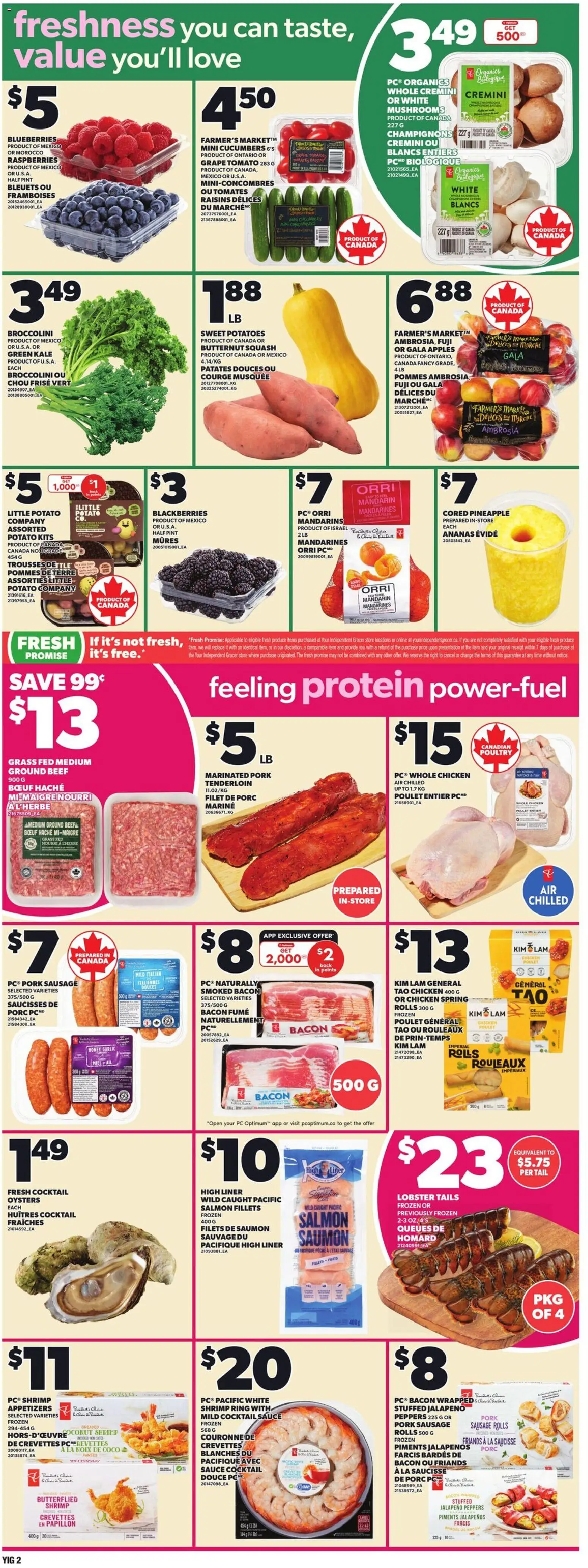 Independent Grocer flyer valid from 12.02.2026 | Page: 5 | Products: Beef, Pineapple, Potatoes, Pork