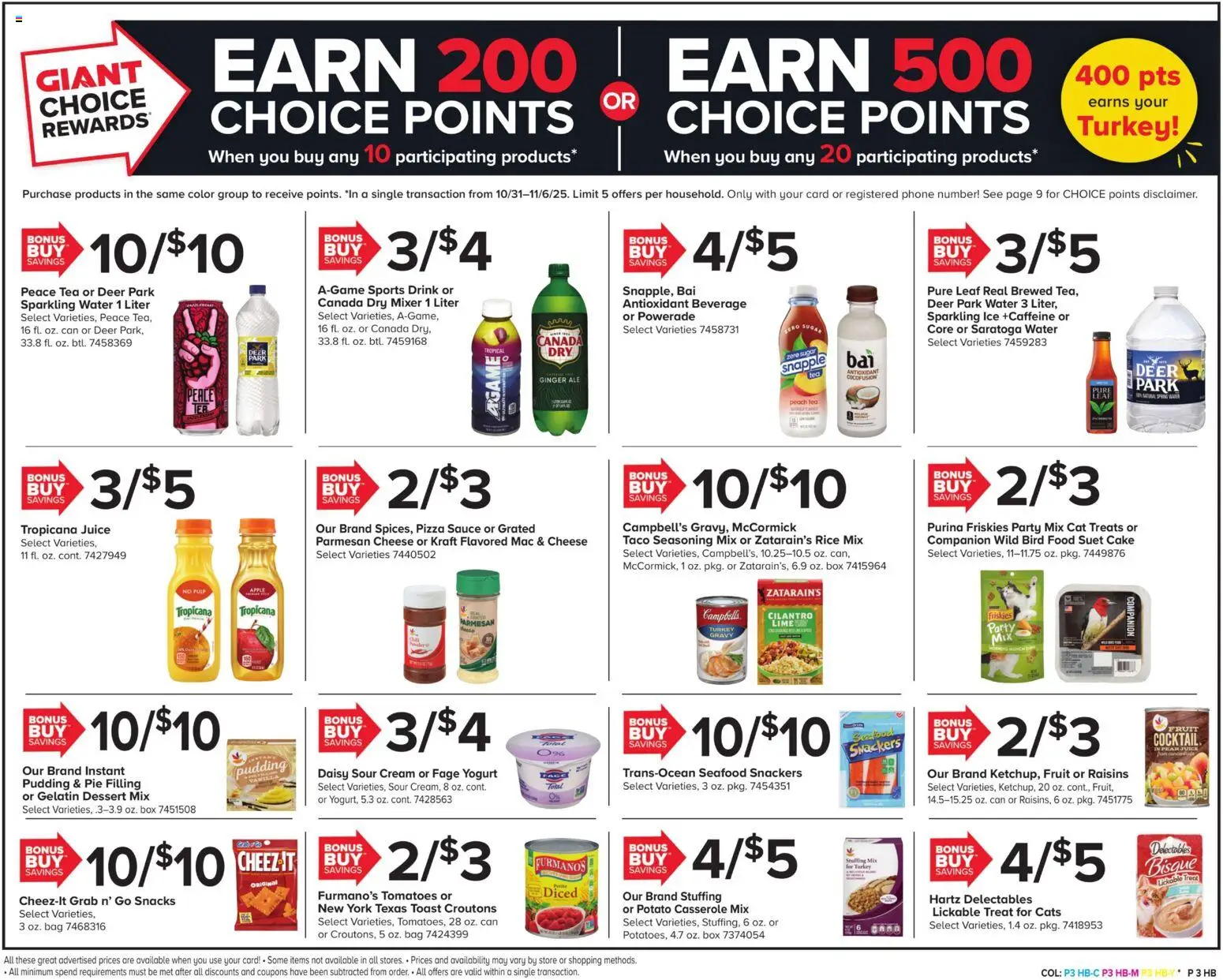 Giant Weekly Ad - valid from 31.10.2025 | Page: 3 | Products: Ginger, Tomatoes, Seafood, Lime