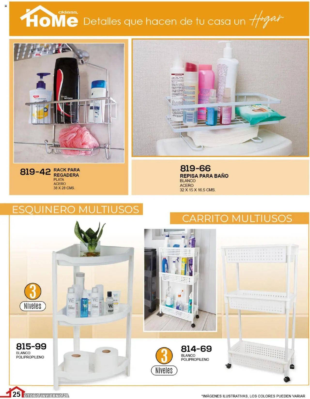 Nuevas ofertas de Cklass válidas en toda la República Mexicana desde el 14.07.2025. ¡Encuentra las mejores ofertas en Cklass catálogo Home! | Página: 26 | Productos: Repisa, Baño, Regadera