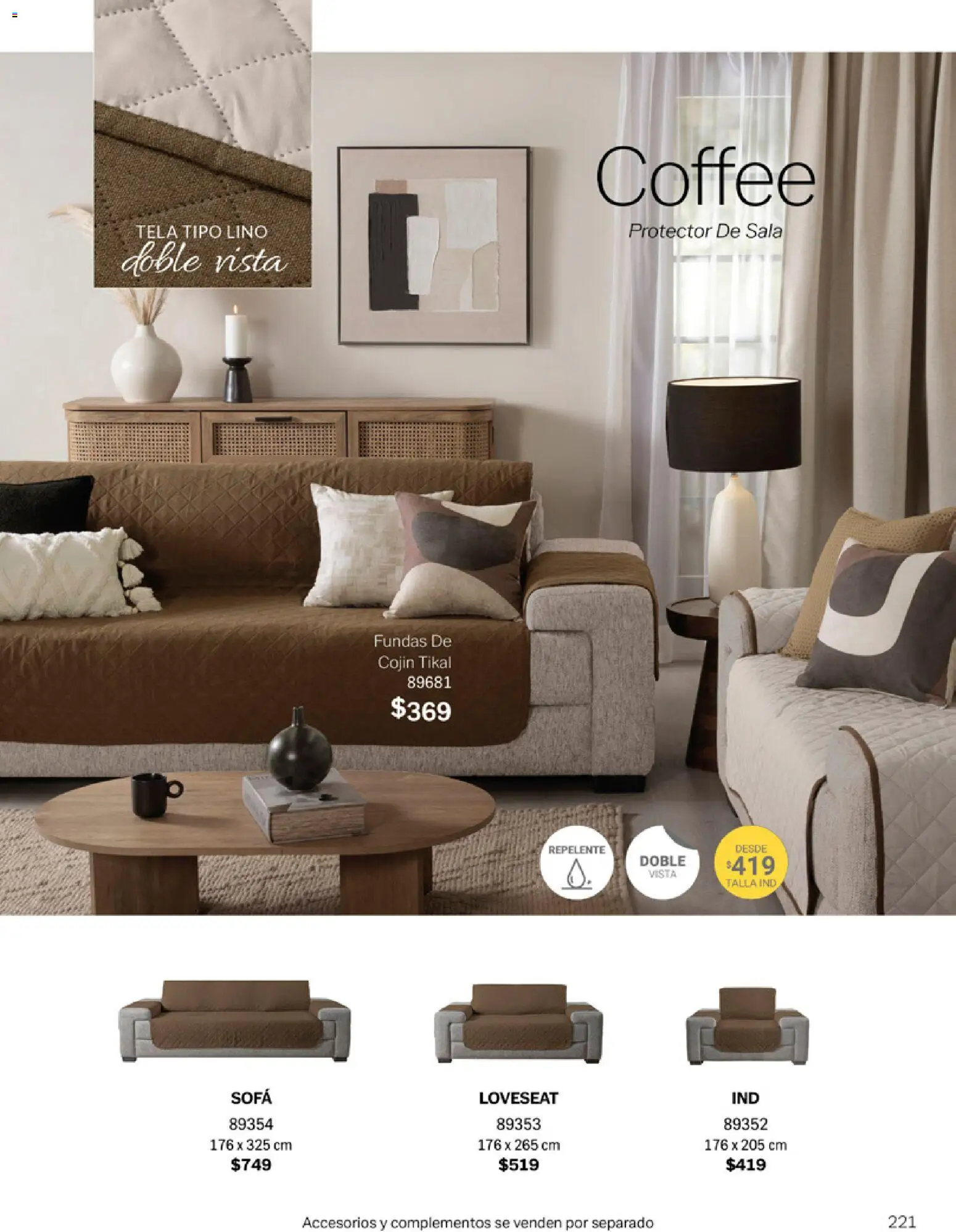 Nuevas ofertas de Vianney válidas en toda la República Mexicana desde el 06.03.2026. ¡Encuentra las mejores ofertas en Vianney catálogo Tu hogar, nuestra pasión! | Página: 223 | Productos: Sofá, Repelente