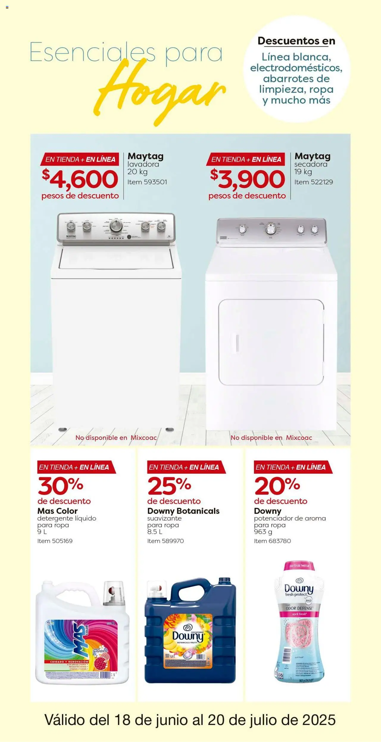 Nuevas ofertas de Costco válidas en toda la República Mexicana desde el 18.06.2025. ¡Encuentra las mejores ofertas en Costco catálogo! | Página: 8 | Productos: Detergente, Suavizante, Lavadora, Ropa