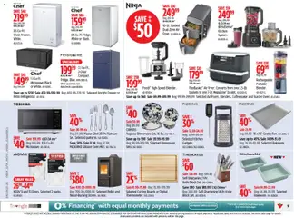 Preview of Canadian Tire weekly flyer from shop Canadian Tire valid from 15.01.2026 | Page: 9 | Products: Freezer, Oven, Stove, Toaster