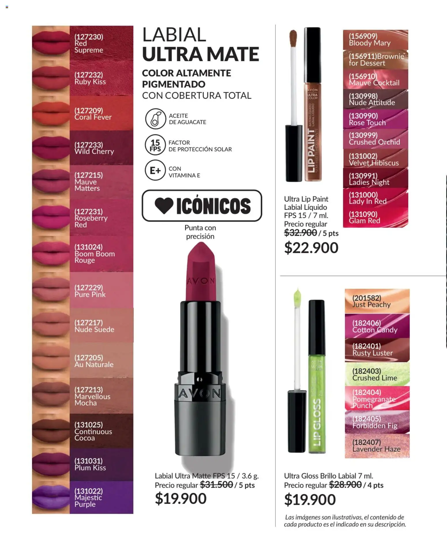 Avon revista - valida desde el 01.04.2026 | Página: 61 | Productos: Aguacate, Brillo, Aceite