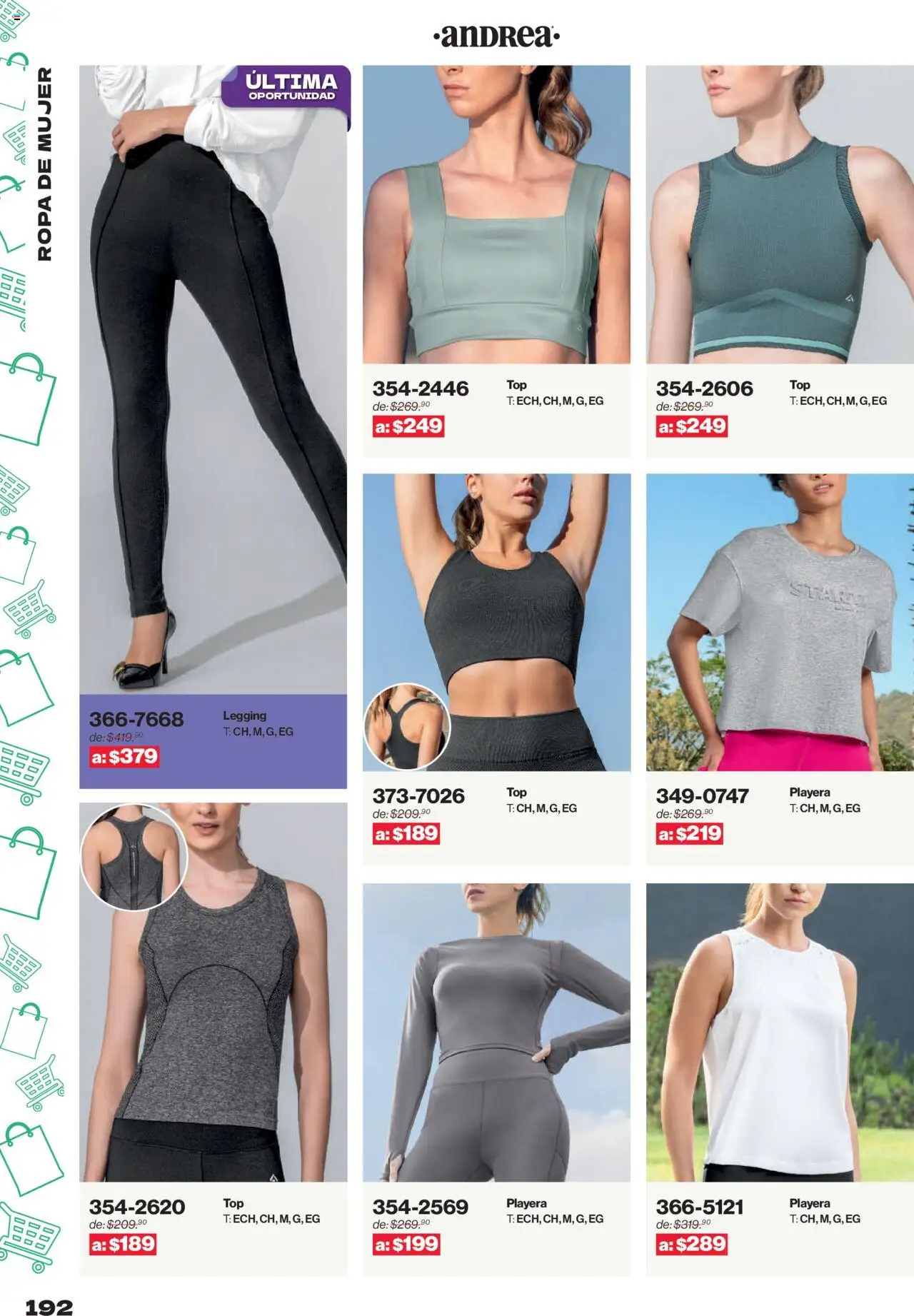 Nuevas ofertas de Andrea válidas en toda la República Mexicana desde el 10.08.2025. ¡Encuentra las mejores ofertas en Andrea - Catálogo Outlet! | Página: 192 | Productos: Ropa, Playera