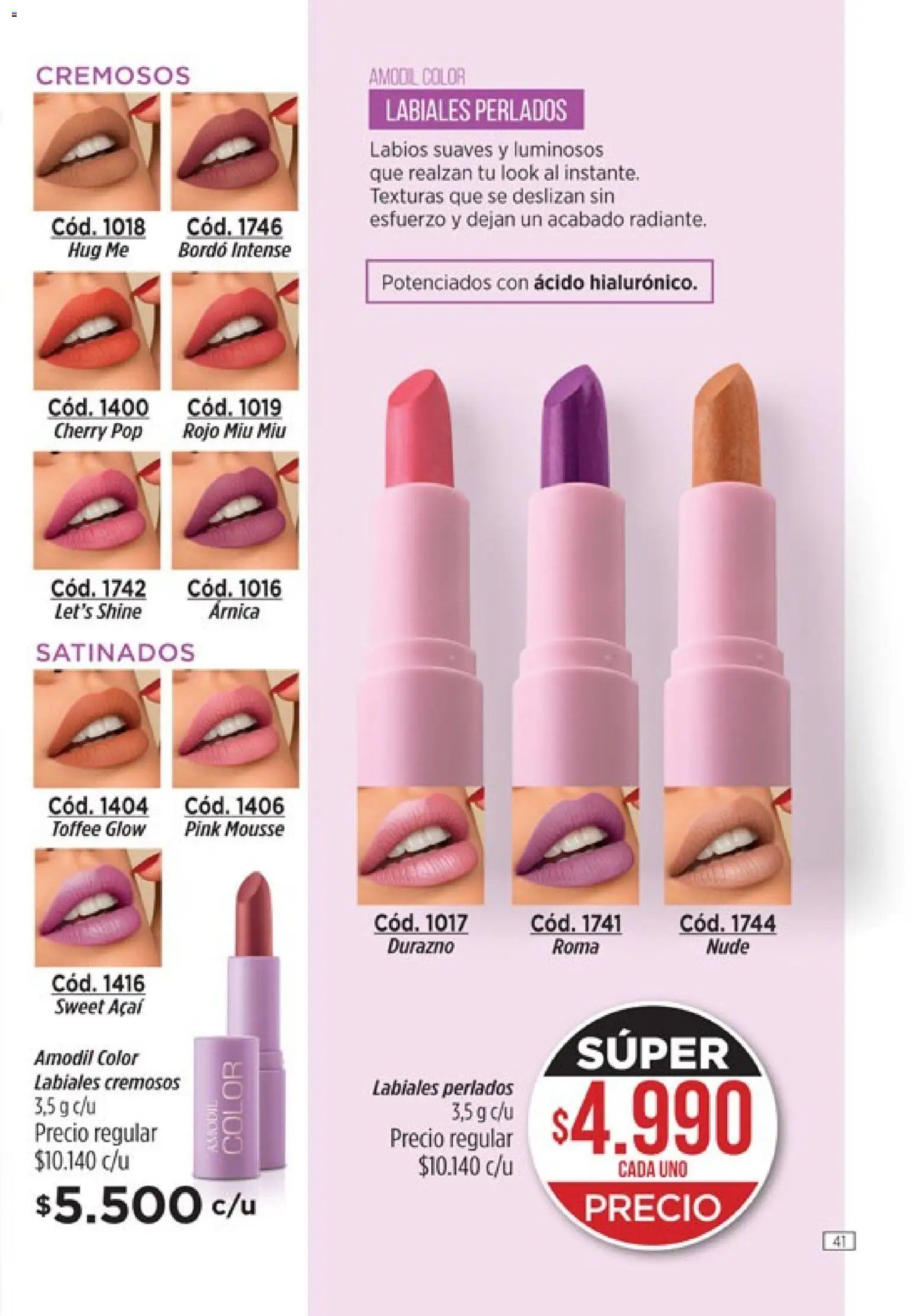 Catálogo Amodil Campaña 4 │ válido desde el 01.03.2026 | Página: 41 | Productos: Durazno, Mousse