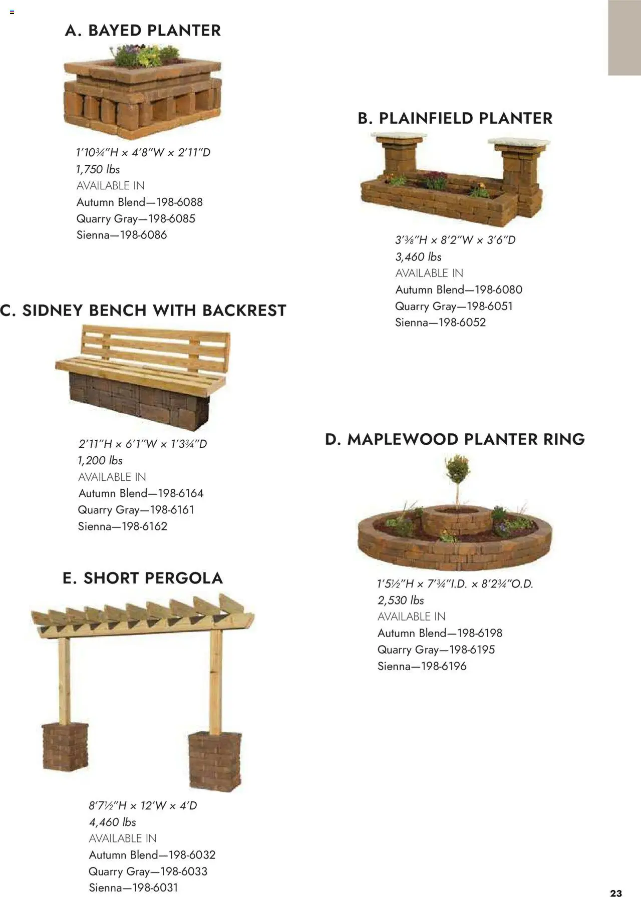 Menards Outdoor Living Block Projects & Bundles - valid from 13.03.2025 | Page: 23 | Products: Ring