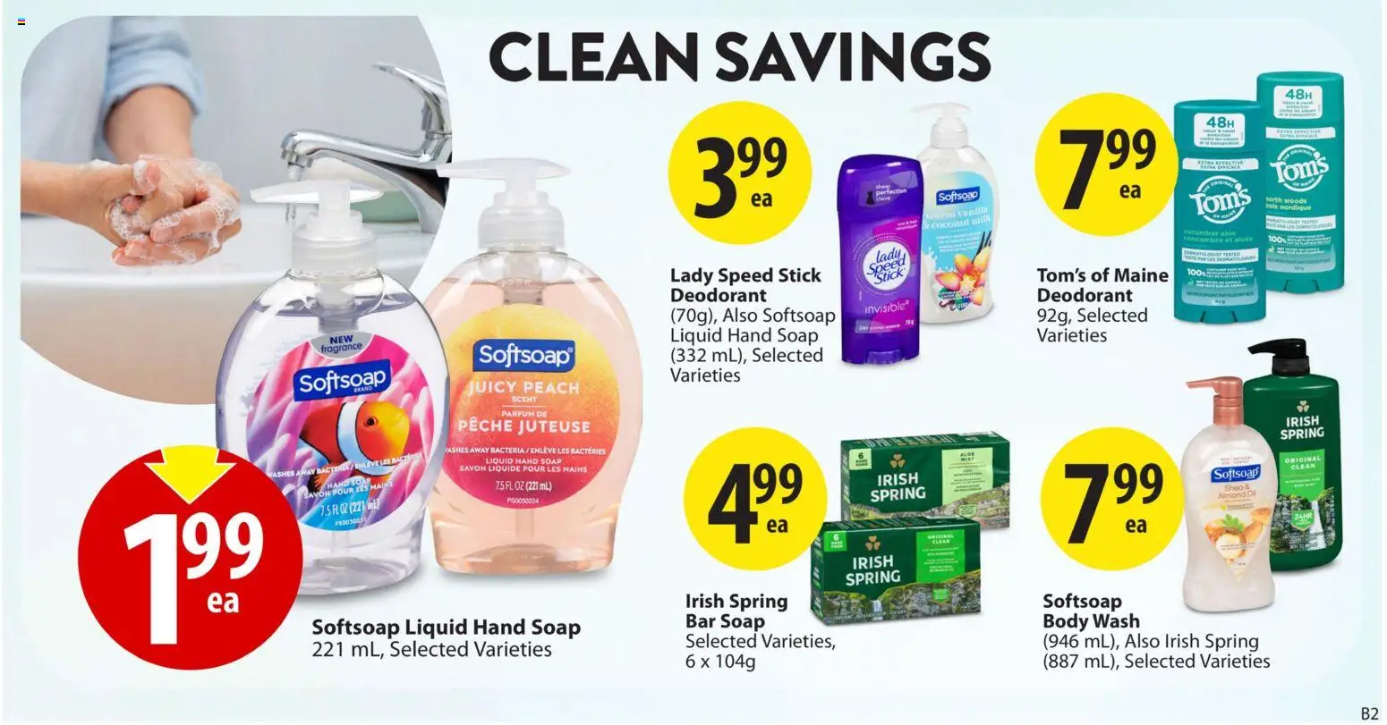 Save on foods flyer valid from 20.11.2025 | Page: 29 | Products: Soap, Body wash, Deodorant, Milk