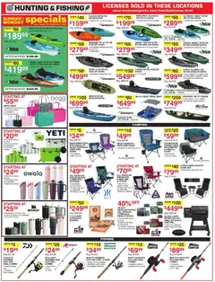 Preview of Dunham's Sports weekly ads valid from 07.03.2026 | Page: 9 | Products: Sofa, Kayak, Weight, Rod