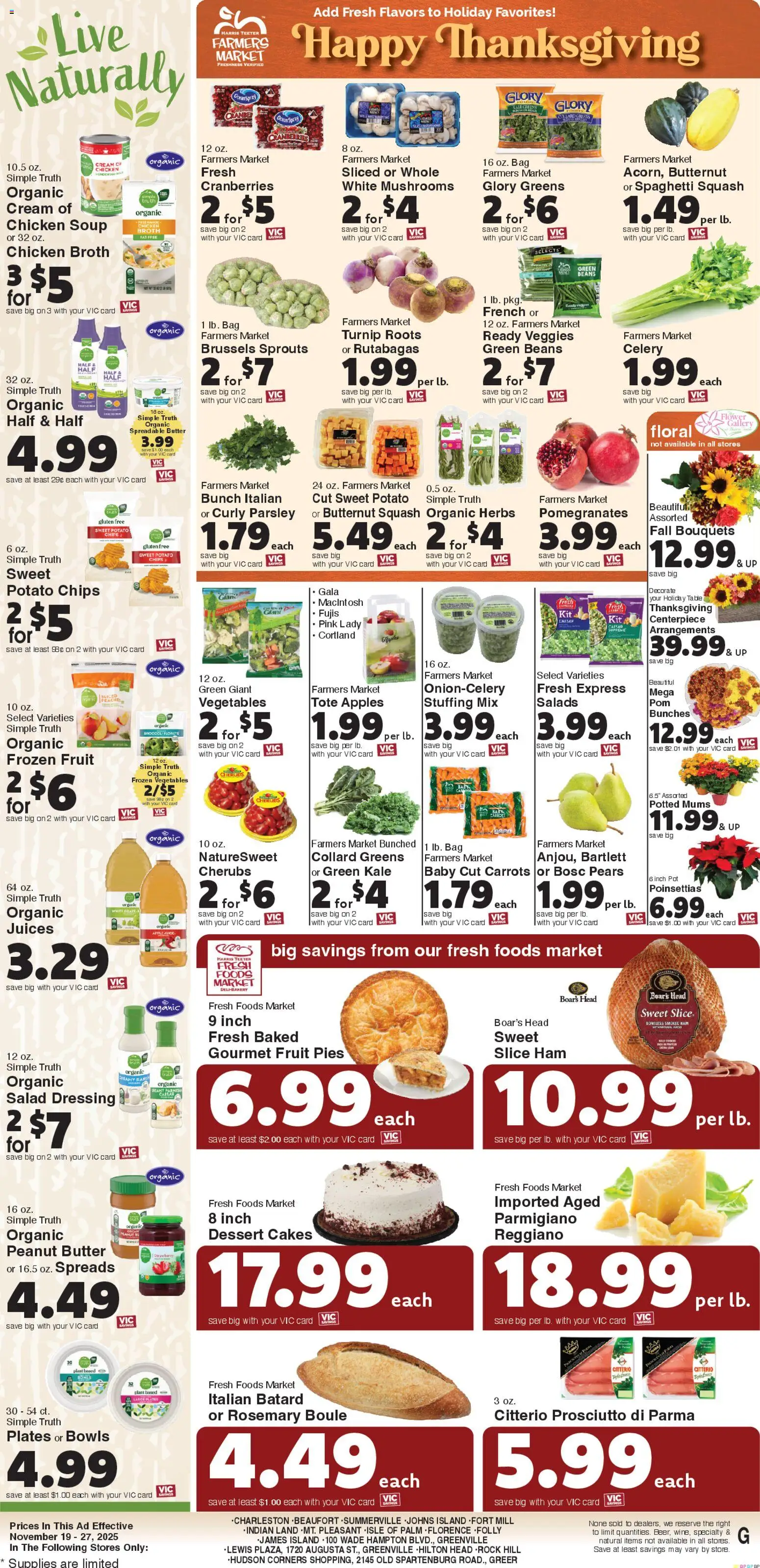Harris Teeter Weekly Ad - SC - valid from 19.11.2025 | Page: 15 | Products: Table, Kale, Apples, Parsley