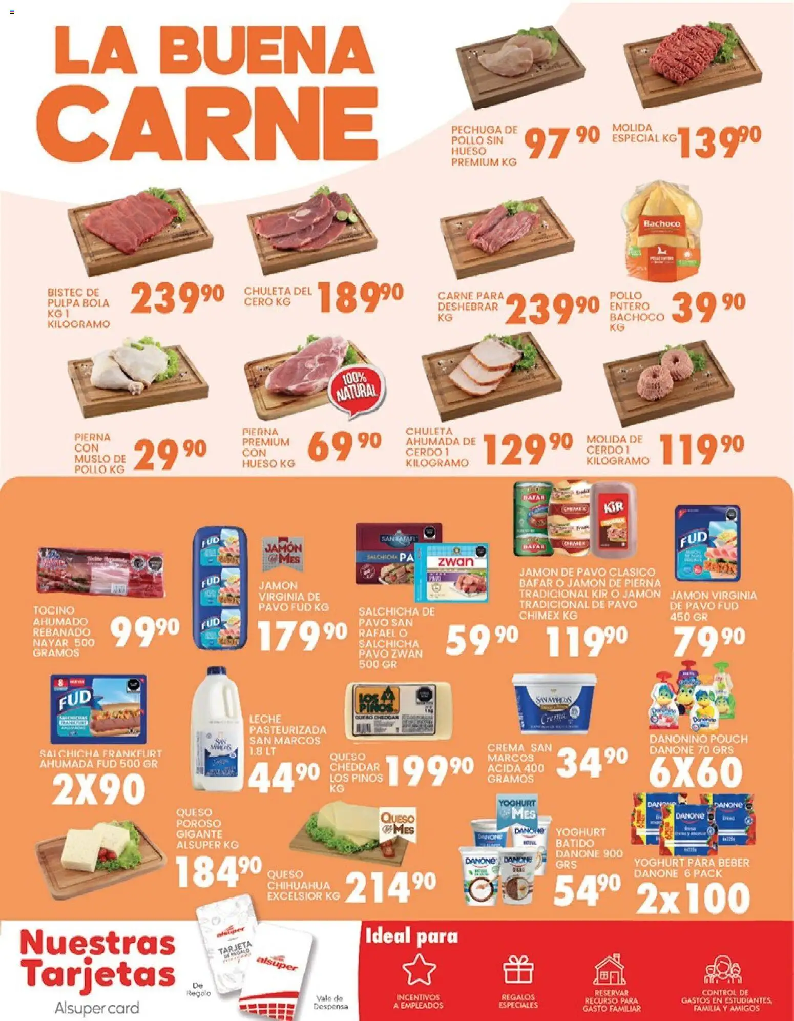 Nuevas ofertas de Alsuper válidas en toda la República Mexicana desde el 31.03.2026. ¡Encuentra las mejores ofertas en Alsuper folleto Calera! | Página: 6 | Productos: Pollo, Tocino, Salchicha, Leche