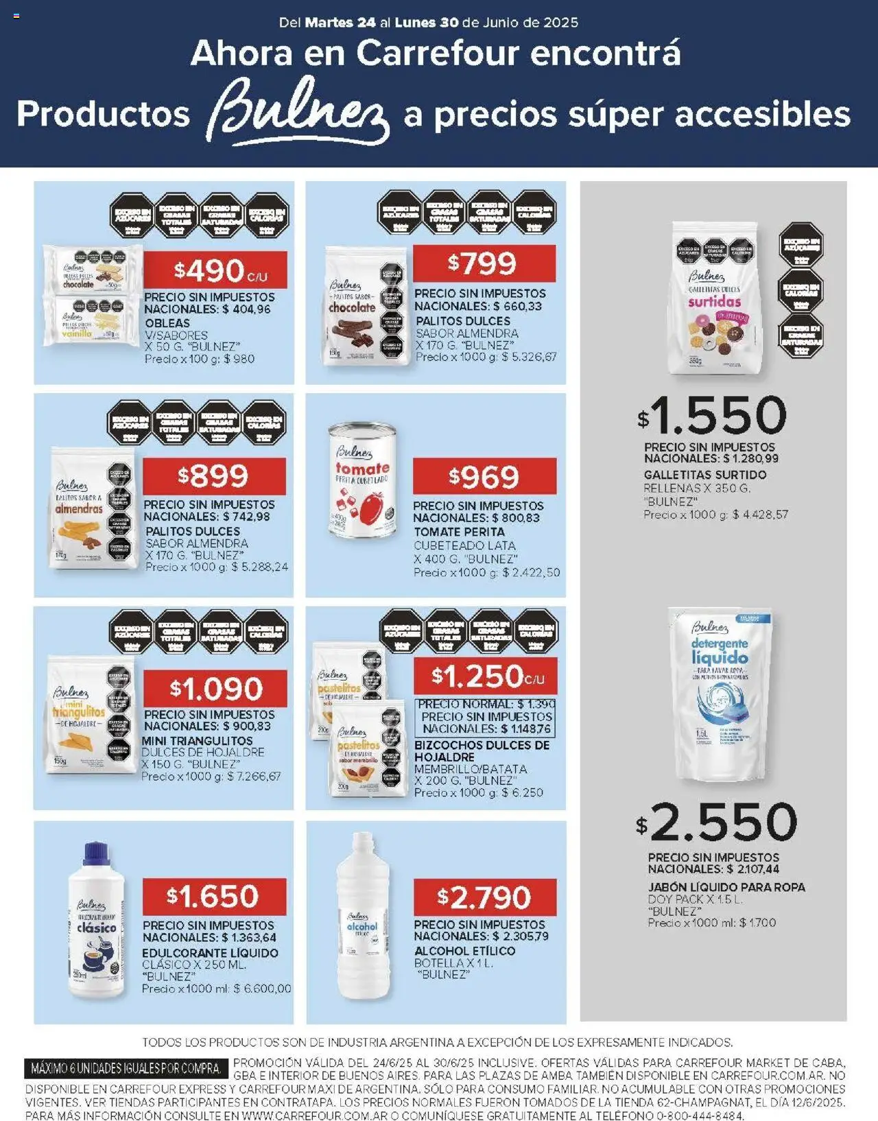 Carrefour ofertas │ válido desde el 24.06.2025 | Página: 46 | Productos: Almendras, Tomate, Almendra, Bizcochos