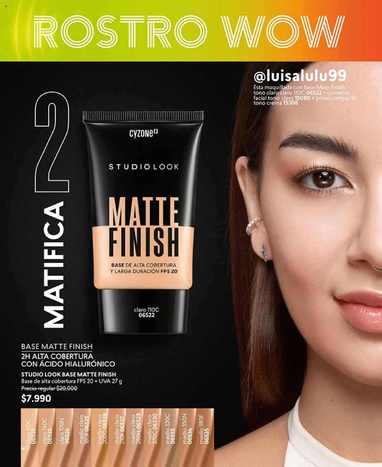 Catálogo CyZone Campaña 5 │ válido desde el 01.03.2026 | Página: 40 | Productos: Polvo, Mate, Corrector, Base