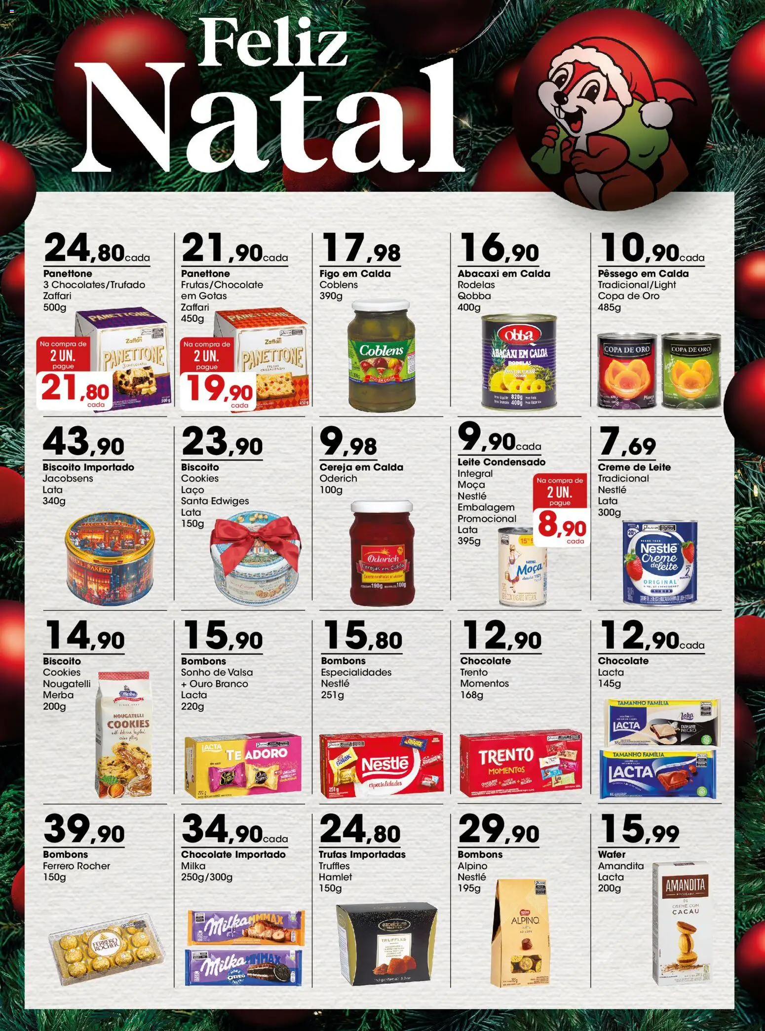 Zaffari Folheto - válido de 22.12.2025 | Página: 1 | Produtos: Figo, Pêssego, Cereja, Creme de leite