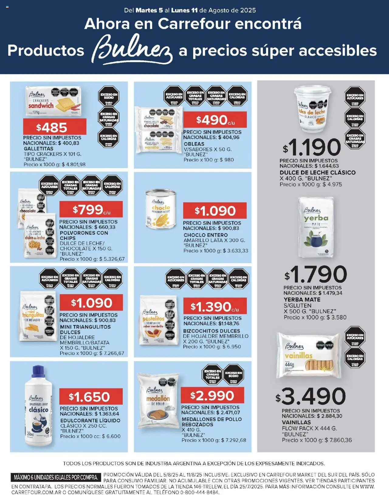 Carrefour Market catálogo - Chubut │ válido desde el 05.08.2025 | Página: 12 | Productos: Mate, Dulce de leche, Leche, Chocolate