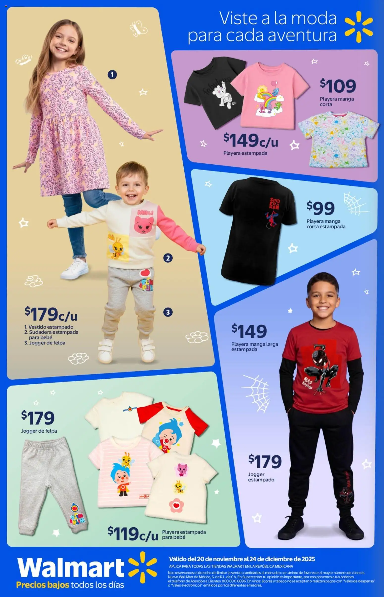Nuevas ofertas de Walmart válidas en toda la República Mexicana desde el 20.11.2025. ¡Encuentra las mejores ofertas en Walmart folleto Tan grande como su imaginación! | Página: 6 | Productos: Manga, Vestido, Playera, Despensa