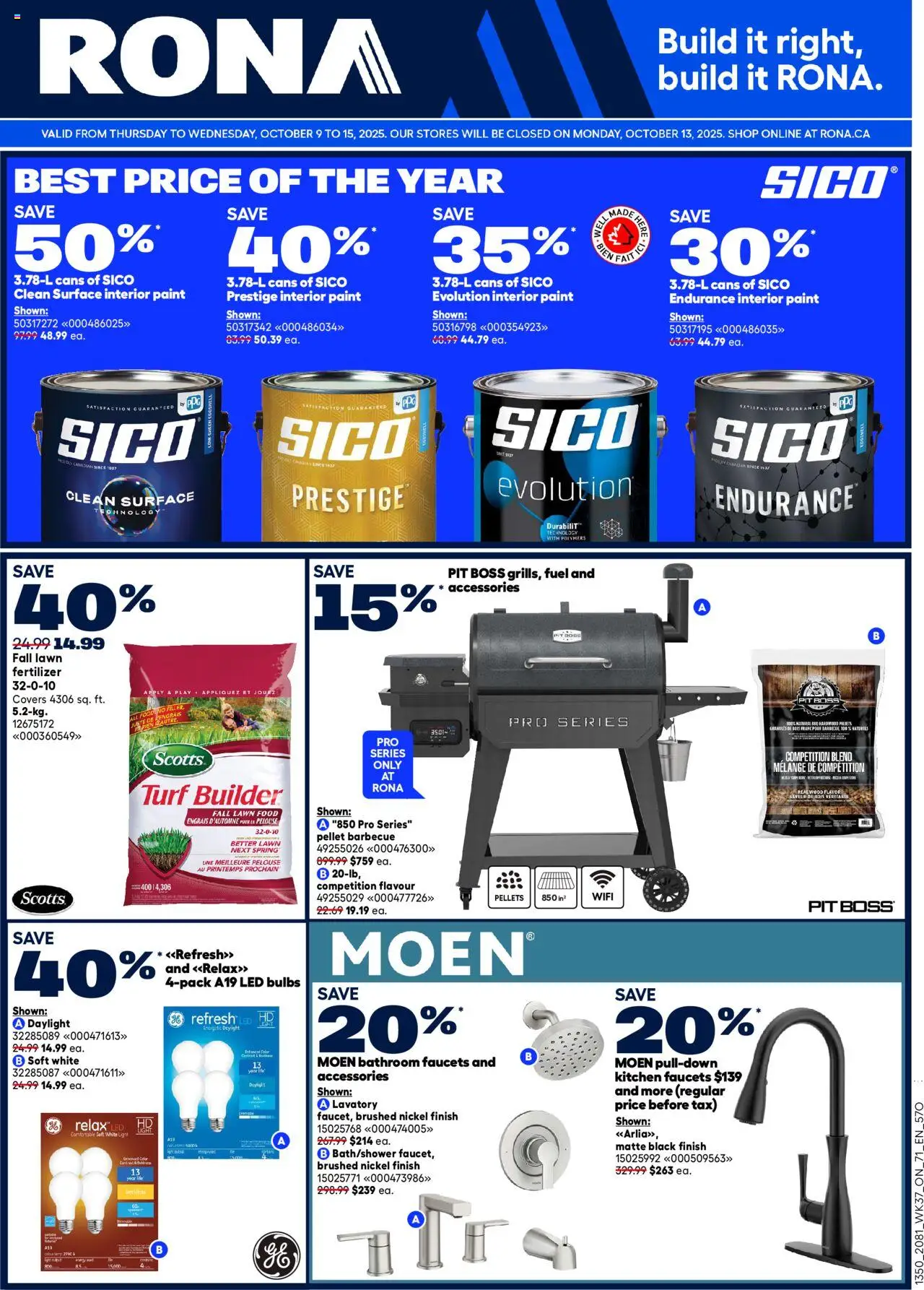Rona flyer valid from 09.10.2025 | Page: 1