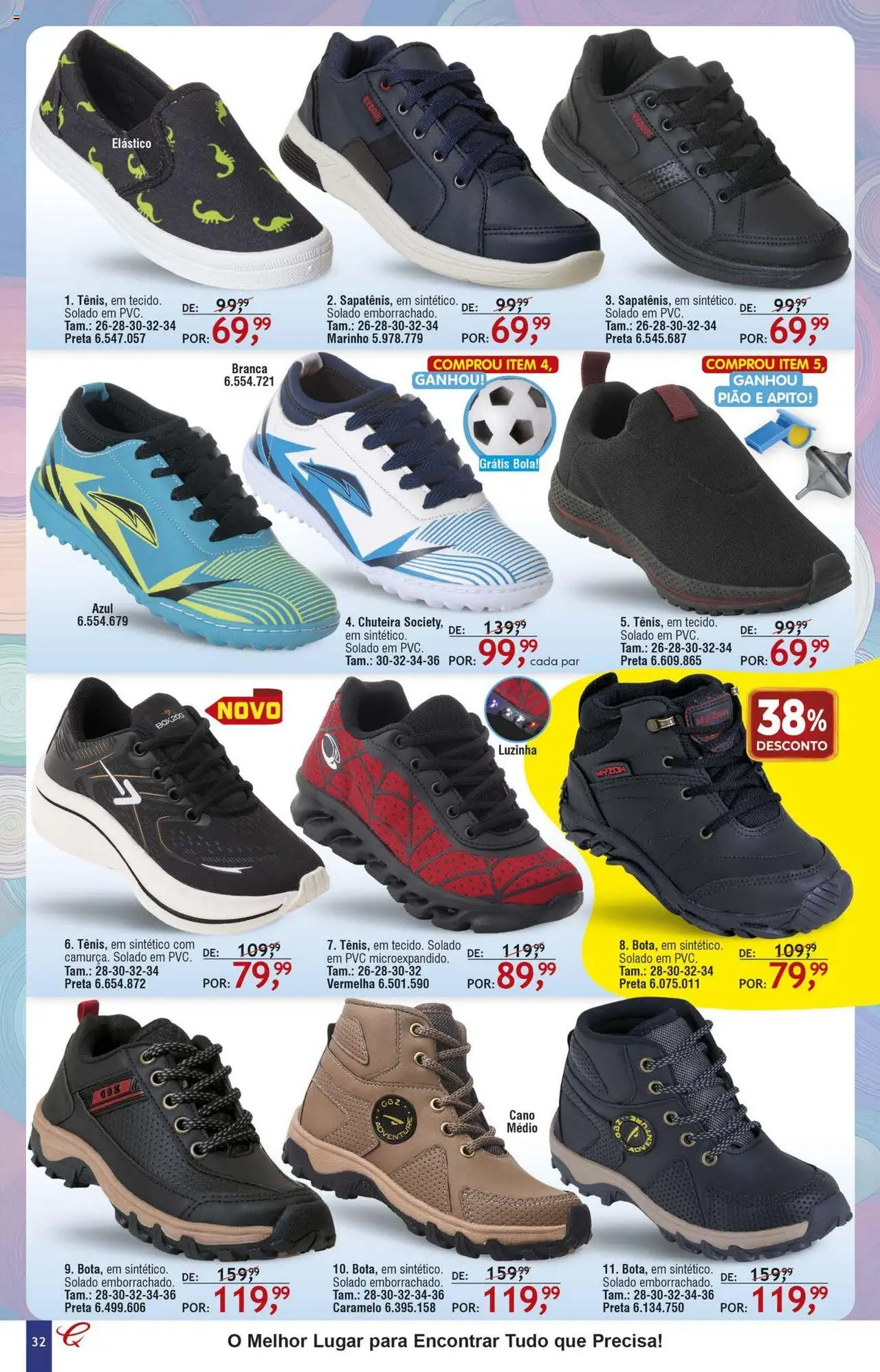 Quatro Estações Folheto - válido de 01.08.2025 | Página: 28 | Produtos: Chuteira, Apito