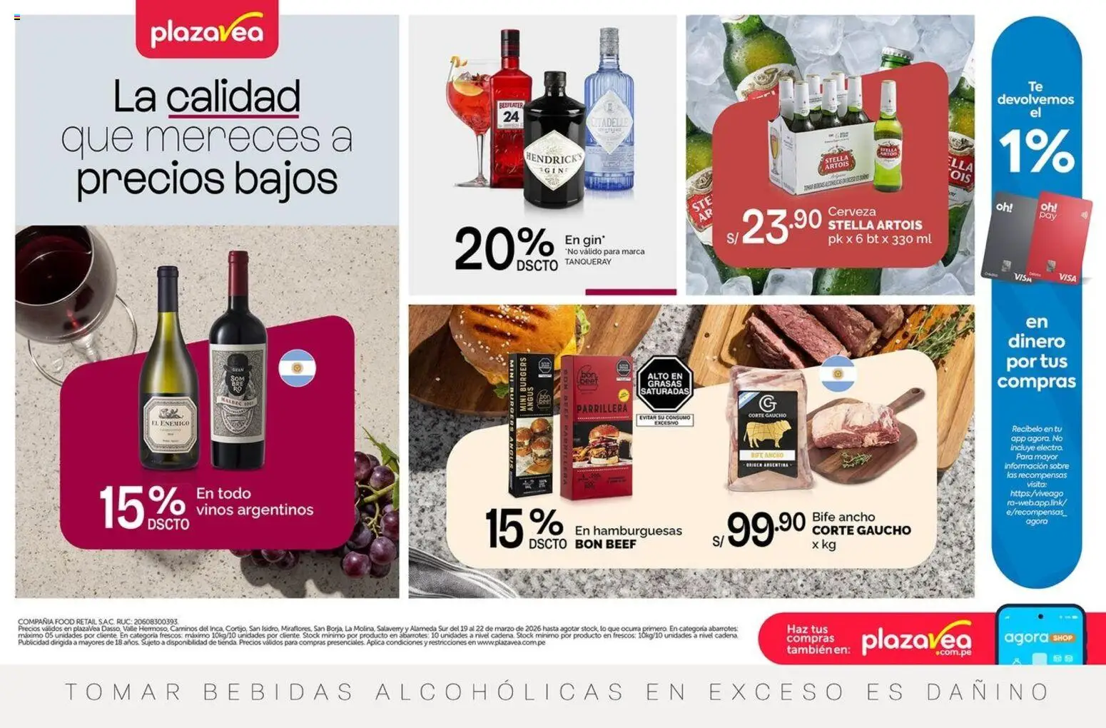 Catálogo Plaza Vea - AVISO BOMBA CLUSTER A N3 válido desde 19.03.2026 | Página: 1 | Productos: Cerveza