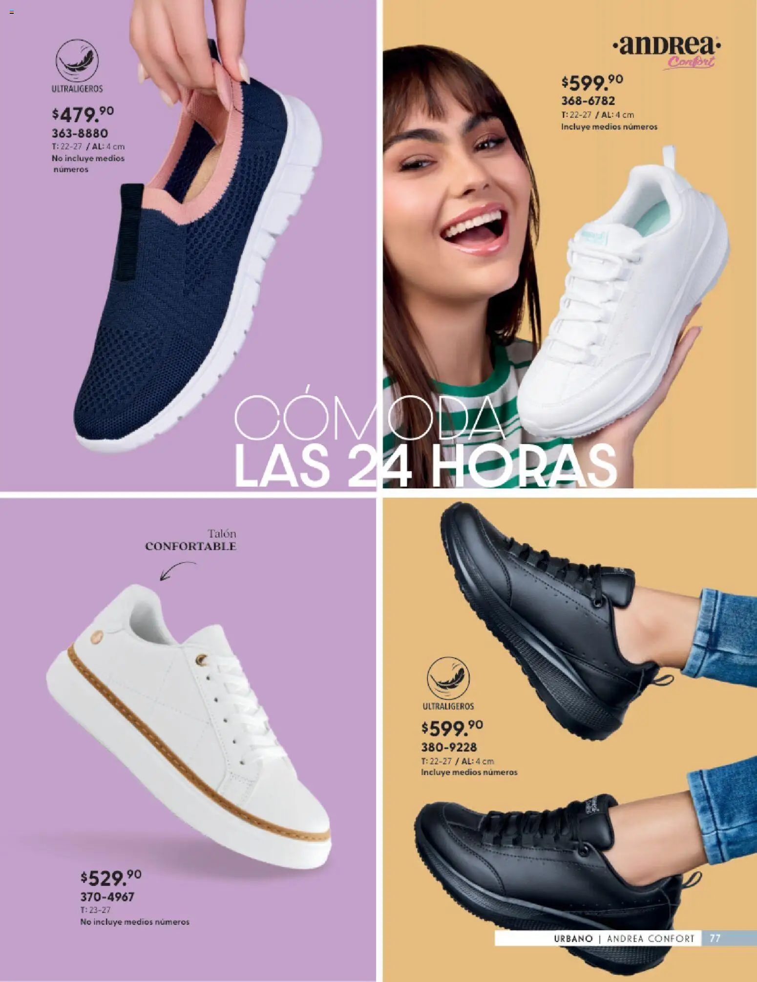 Nuevas ofertas de Andrea válidas en toda la República Mexicana desde el 25.01.2026. ¡Encuentra las mejores ofertas en Andrea catálogo Calzado Confort ! | Página: 77