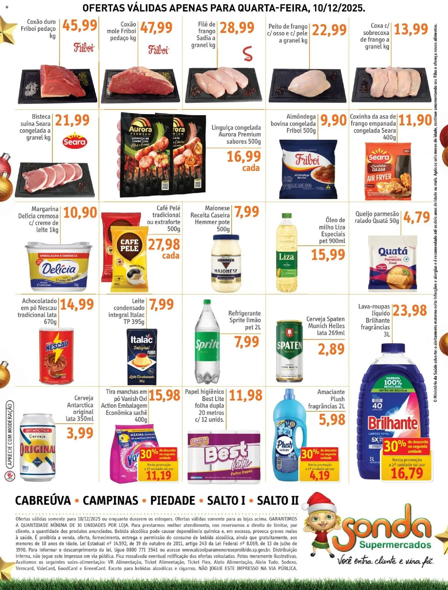 Sonda Folheto - válido de 10.12.2025 | Página: 4 | Produtos: Tira manchas, Parmesão, Frango, Amaciante