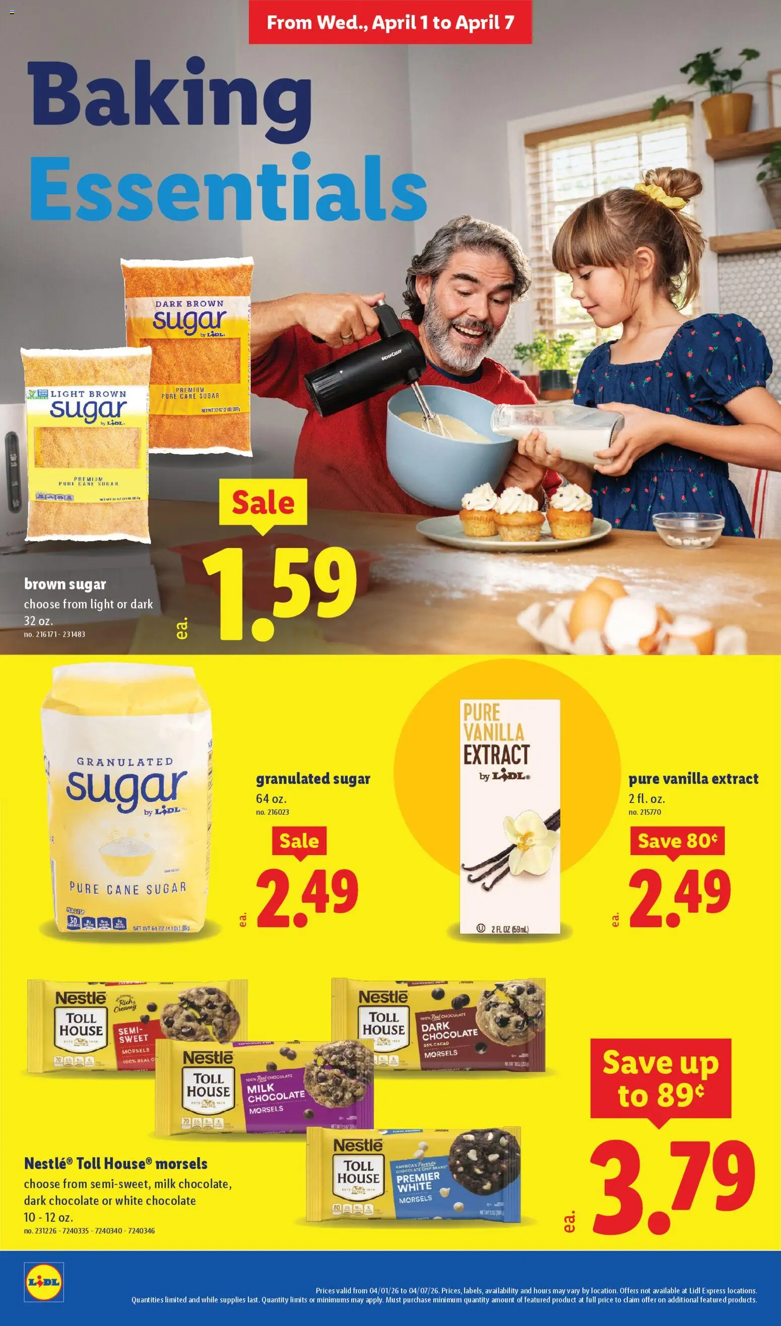 Lidl Weekly Ad - valid from 01.04.2026 | Page: 10 | Products: Milk, Chocolate, Sugar, Chocolate Chip