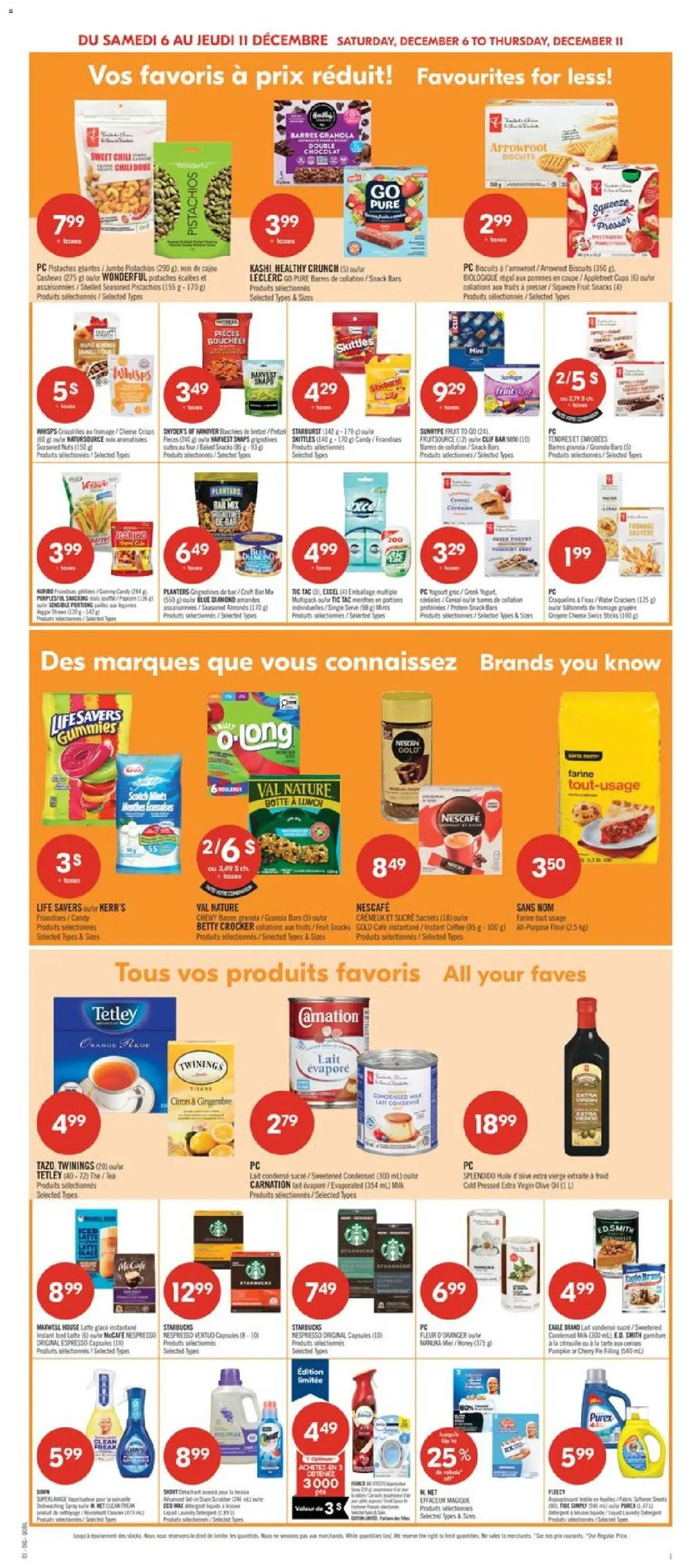 Pharmaprix flyer valid from 06.12.2025 | Page: 10 | Products: Nuts, PC, Soap, Cheese