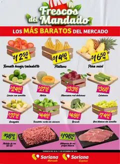 Vista previa de Soriana - Frescos del Mandado Mercado: Ver, Tab, Chis, Camp, Yuc y Q. Roo, nuevo folleto de la tienda, válido en México a partir del 10.12.2025