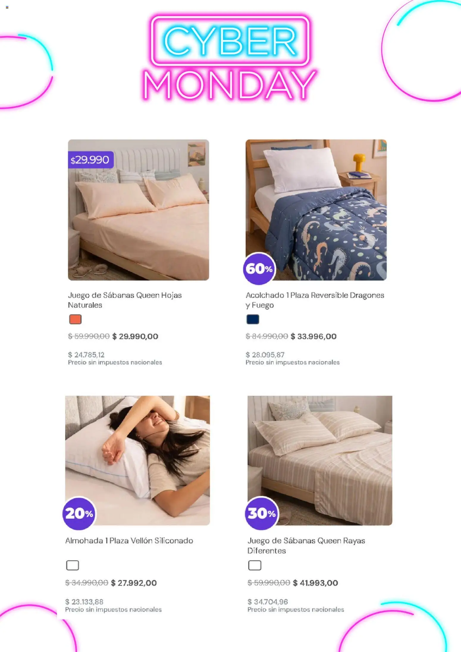 Arredo Cyber Monday │ válido desde el 03.11.2025 | Página: 2 | Productos: Sabanas, Acolchado, Almohada