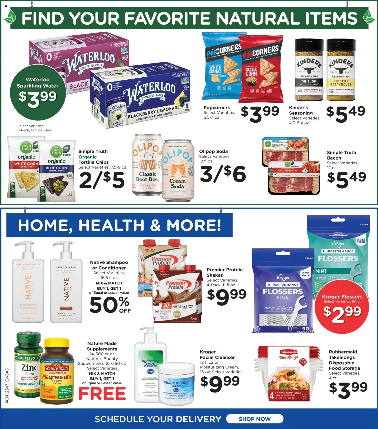 Kroger Ad - valid from 26.12.2025 | Page: 7 | Products: Corn, Shampoo, Chips, Water