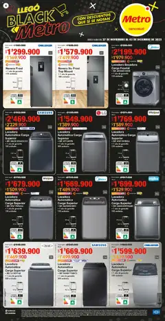 Metro - Black Friday -  Vista previa de la revista de la tienda Metro valido desde el 27.11.2025 | Página: 4 | Productos: Lavadora, Secadora, Top, Nevera