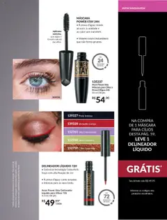 Avon - Campanha 17 - Pré-Visualização do folheto da loja Avon, válido de 07.10.2025 | Página: 59 | Produtos: Cereja, Maquiagem, Máscara para cílios, Delineador