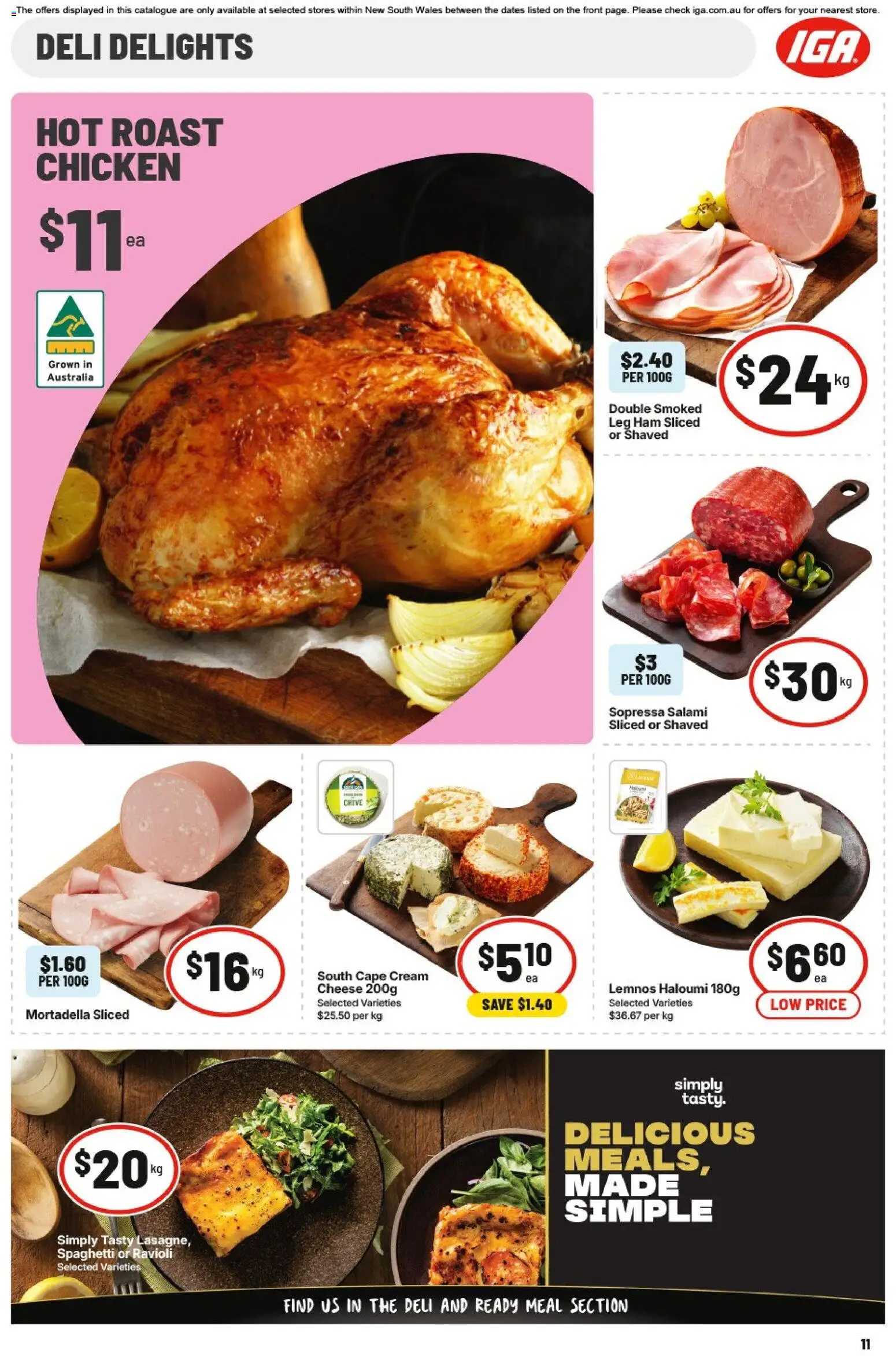 IGA catalogue - valid from 22.04.2026 | Page: 12 | Products: Lamb, Beef, Prawns, Salt