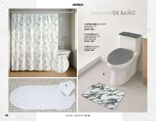 Vista previa de Andrea catálogo Home, nuevo folleto de la tienda, válido en México a partir del 25.01.2026 | Página: 46 | Productos: Wc, Baño, Tapete