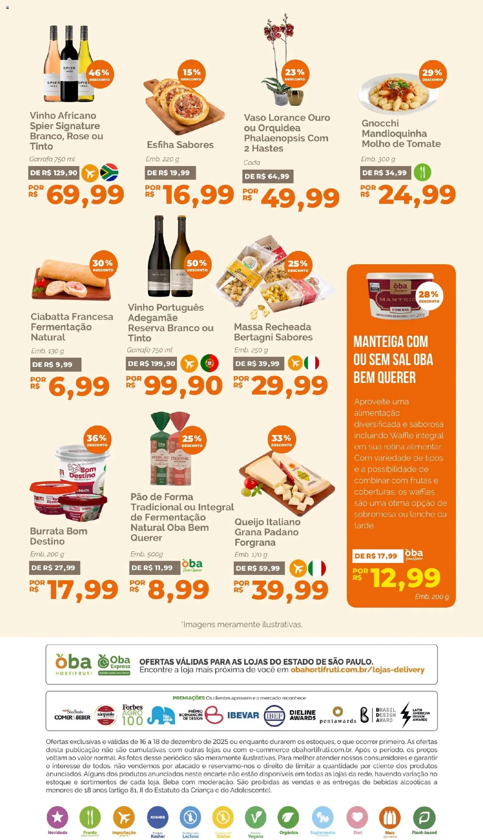 Oba Hortifruti Folheto - válido de 16.12.2025 | Página: 7 | Produtos: Molho de tomate, Vaso, Vinho, Sal