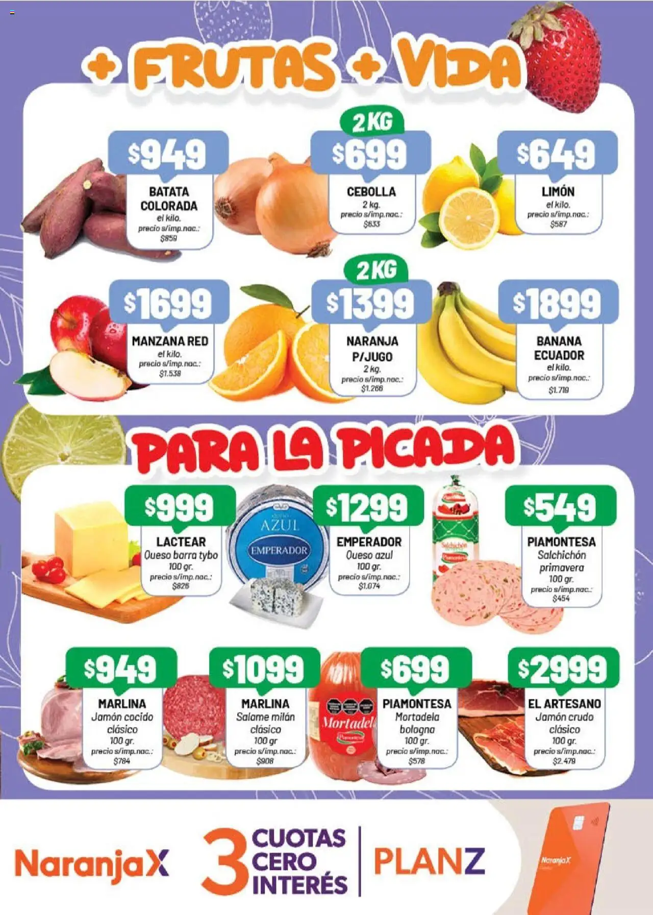 Almacor catálogo │ válido desde el 05.06.2025 | Página: 3 | Productos: Banana, Jamón crudo, Manzana, Salame