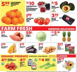 Preview of Sedano's weekly ads valid from 11.03.2026 | Page: 2 | Products: Pineapple, Strawberries, Salad, Cabbage