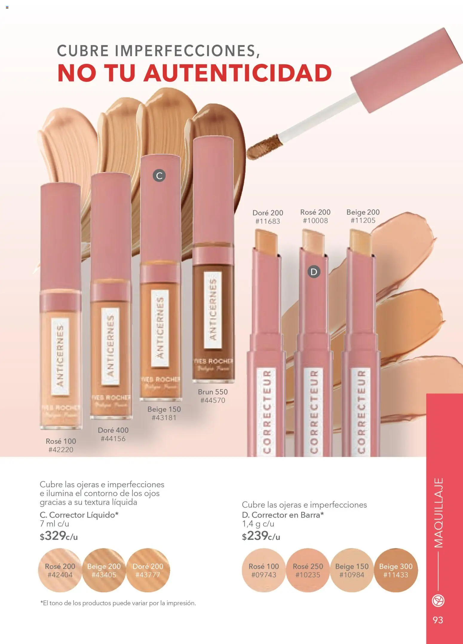 Nuevas ofertas de Yves Rocher válidas en toda la República Mexicana desde el 03.03.2026. ¡Encuentra las mejores ofertas en Yves Rocher campaña 4 2026! | Página: 95 | Productos: Contorno, Maquillaje, Corrector