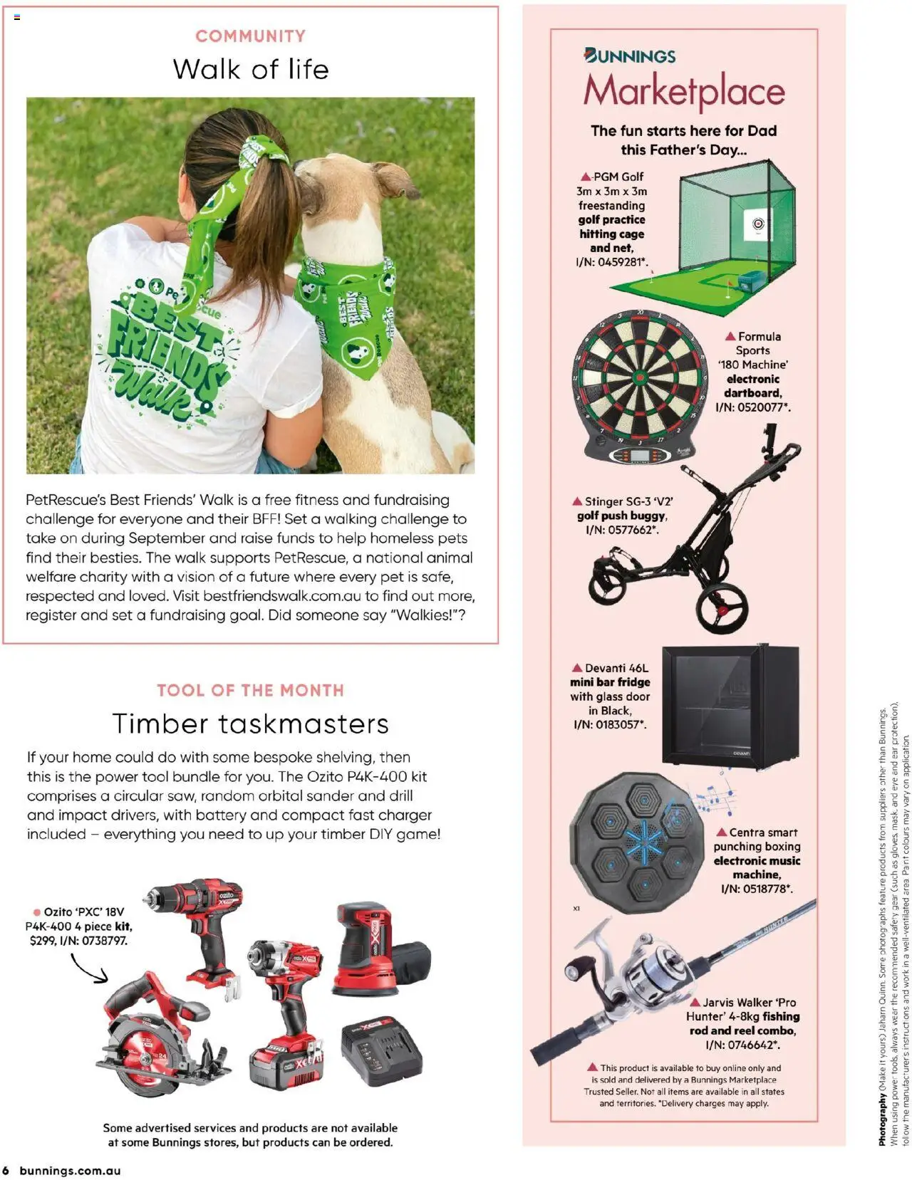 Bunnings Warehouse catalogue - valid from 01.08.2025 | Page: 6 | Products: Battery, Charger, Game, Fridge